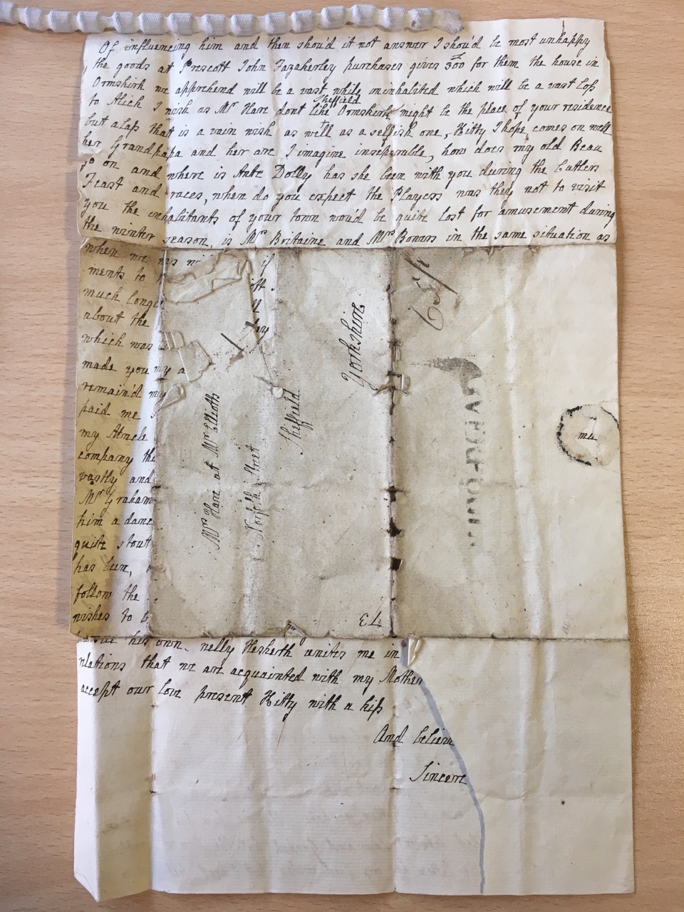 Image #3 of letter: J[enny] Brownsword to Ann Hare, 24 September 1773