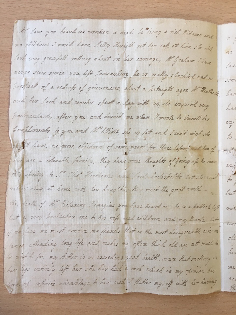 Image #2 of letter: J[enny] Brownsword to Ann Hare, 19 February 1775