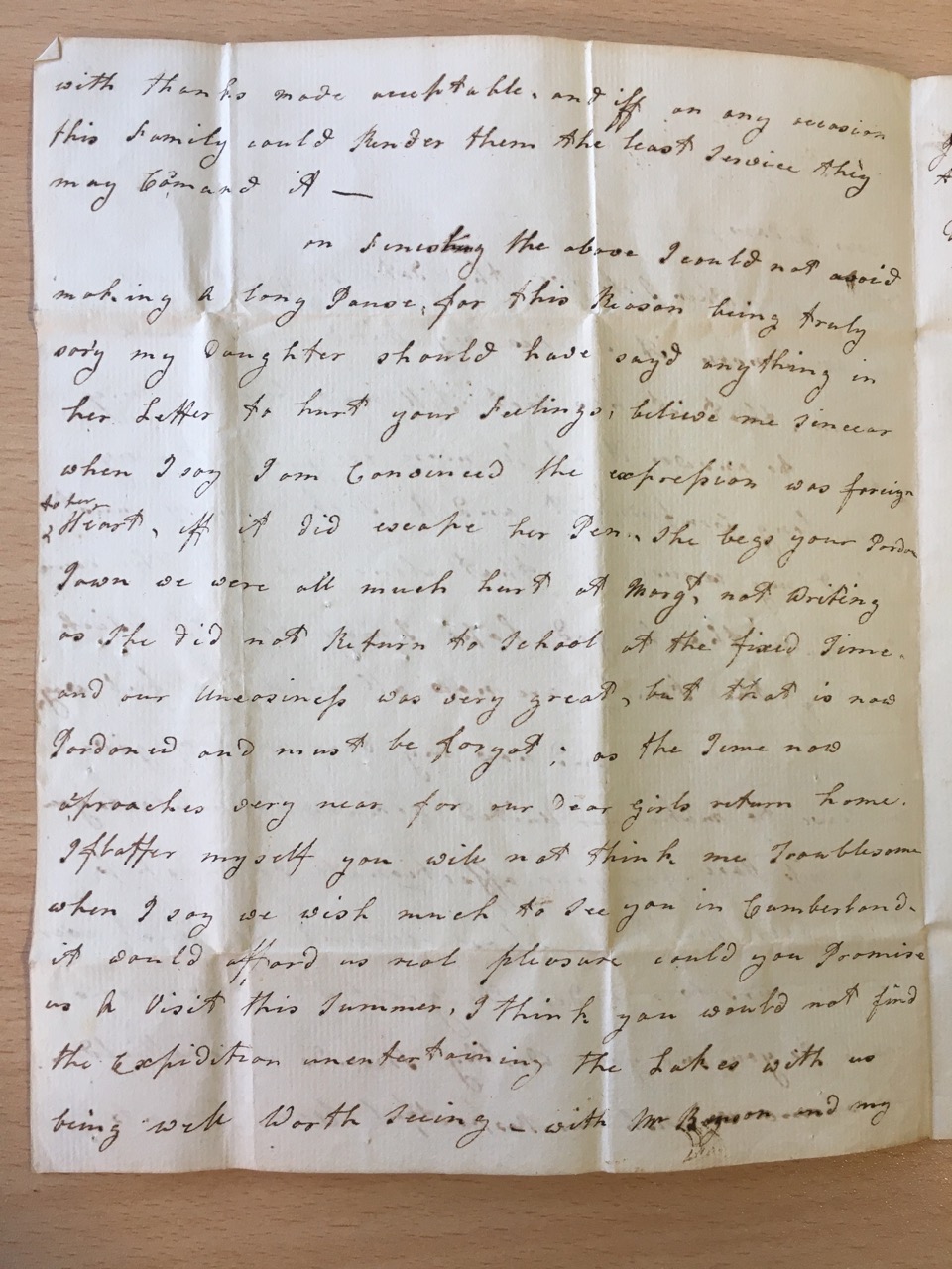 Image #2 of letter: Isabella Benson to Ann Hare, 15 April 1785