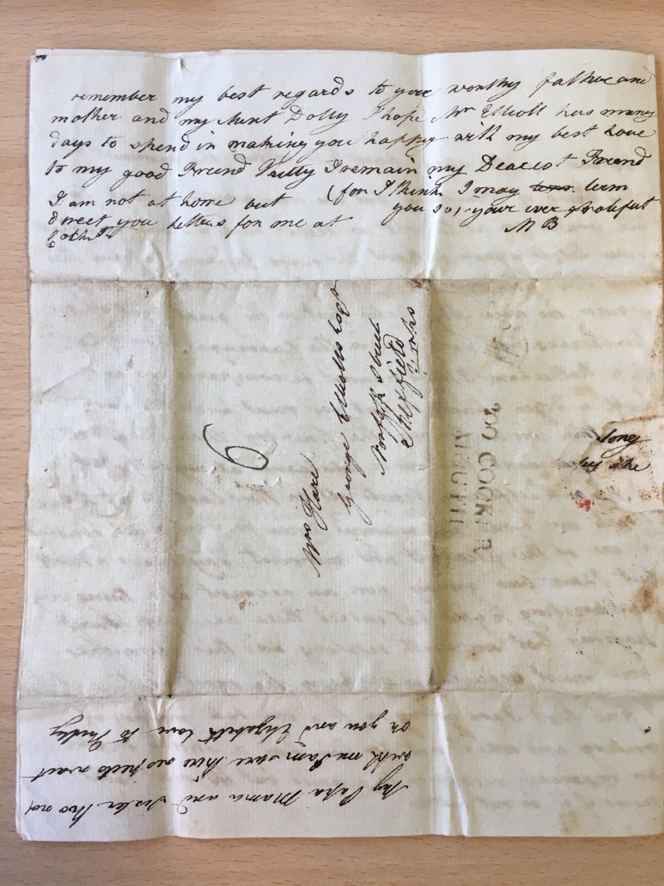 Image #5 of letter: Margaret Benson to Ann Hare, 19 October [1790?]