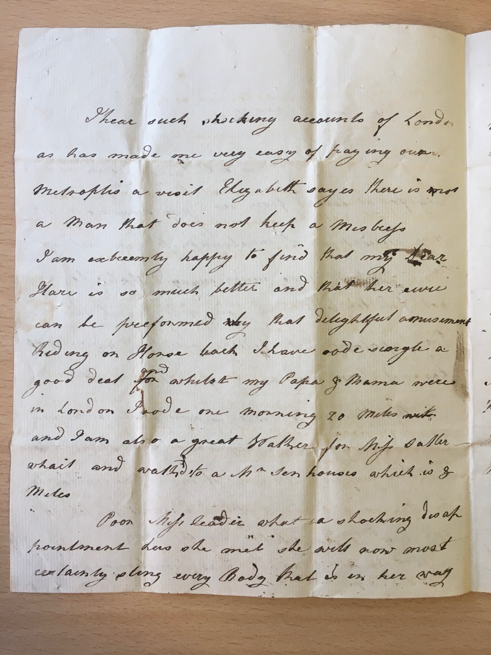Image #2 of letter: Margaret Benson to Ann Hare [c1790]