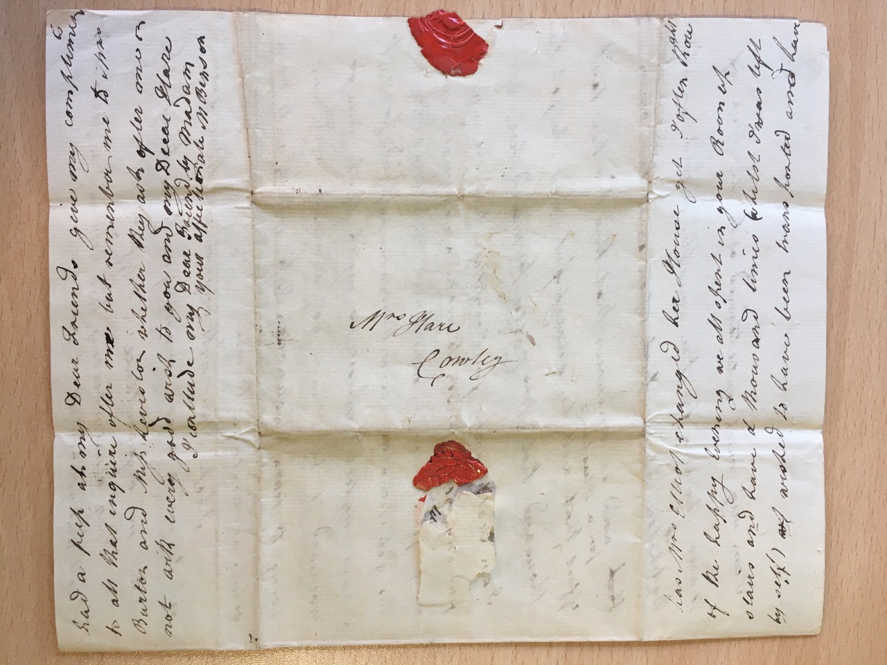 Image #4 of letter: Margaret Benson to Ann Hare [c1790]