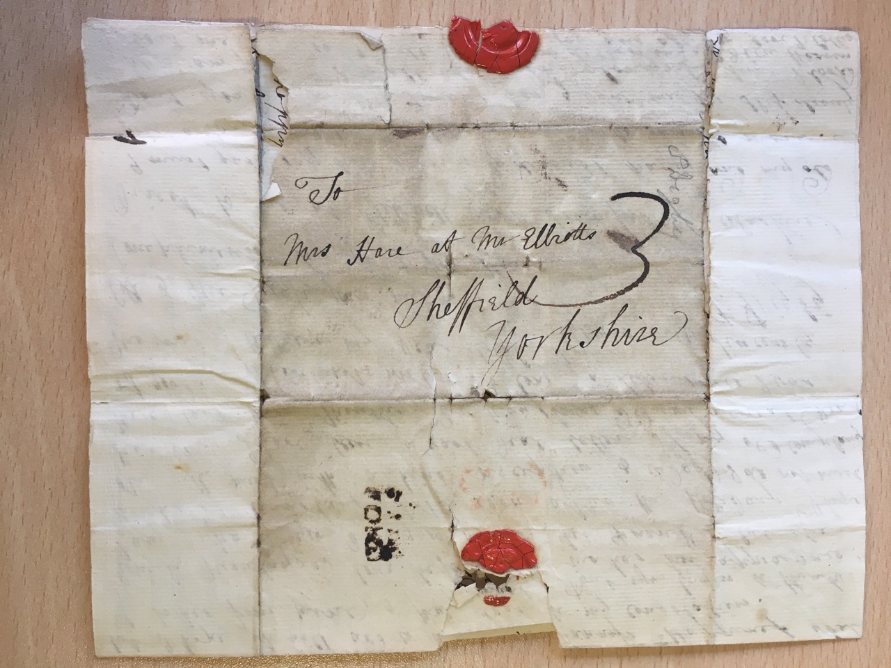 Image #4 of letter: S[ally] Digby and I Collier to Ann Hare, 27 December 1768
