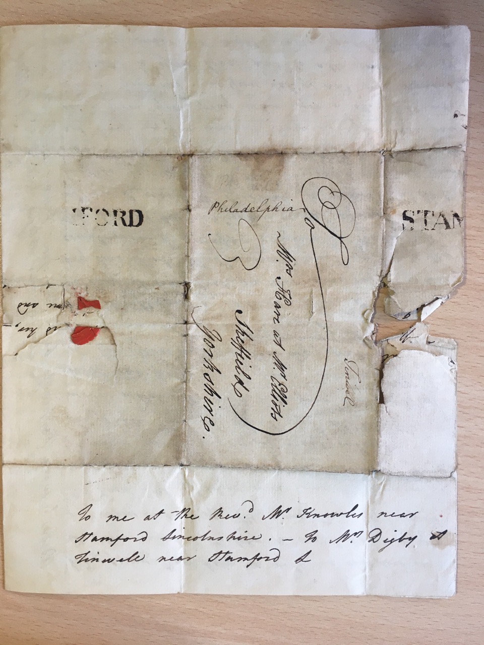 Image #4 of letter: I Collier to Ann Hare, 18 November 1769