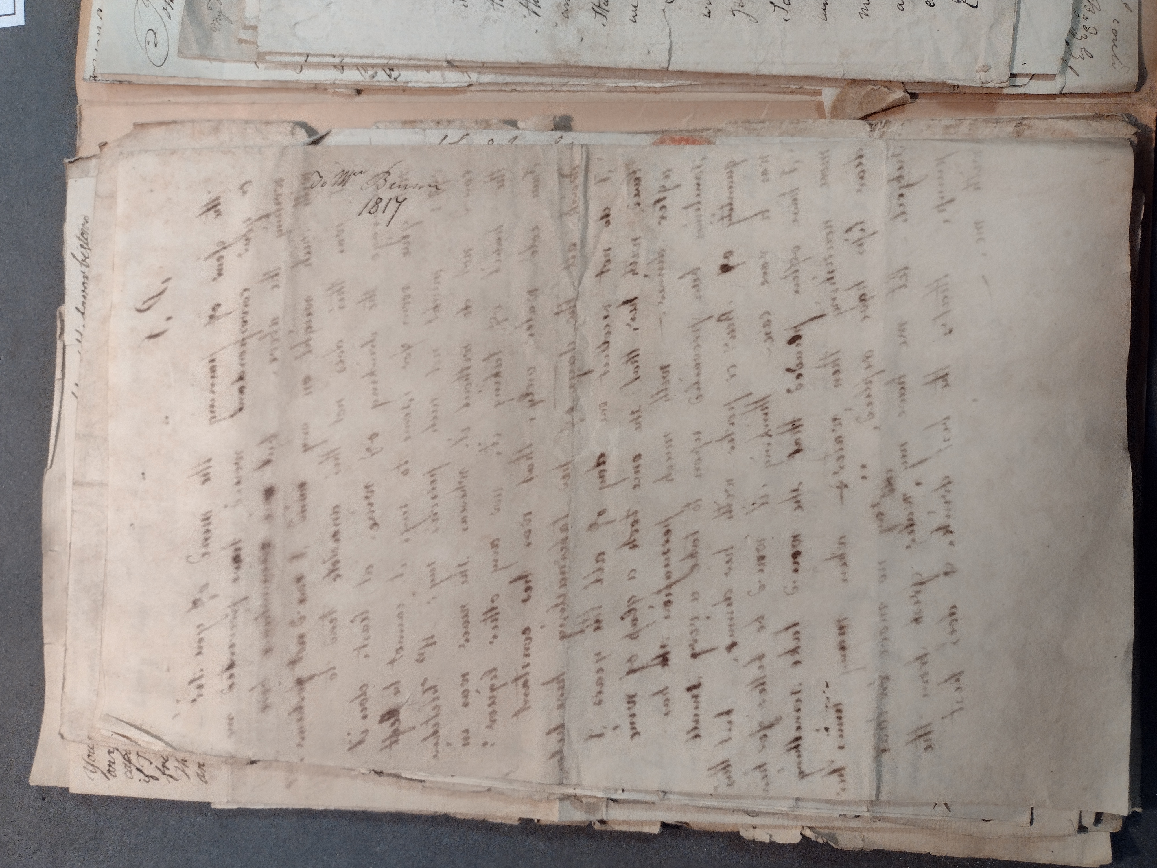 Image #4 of letter: Mary Tooth to Mr Benson, 11 July 1817