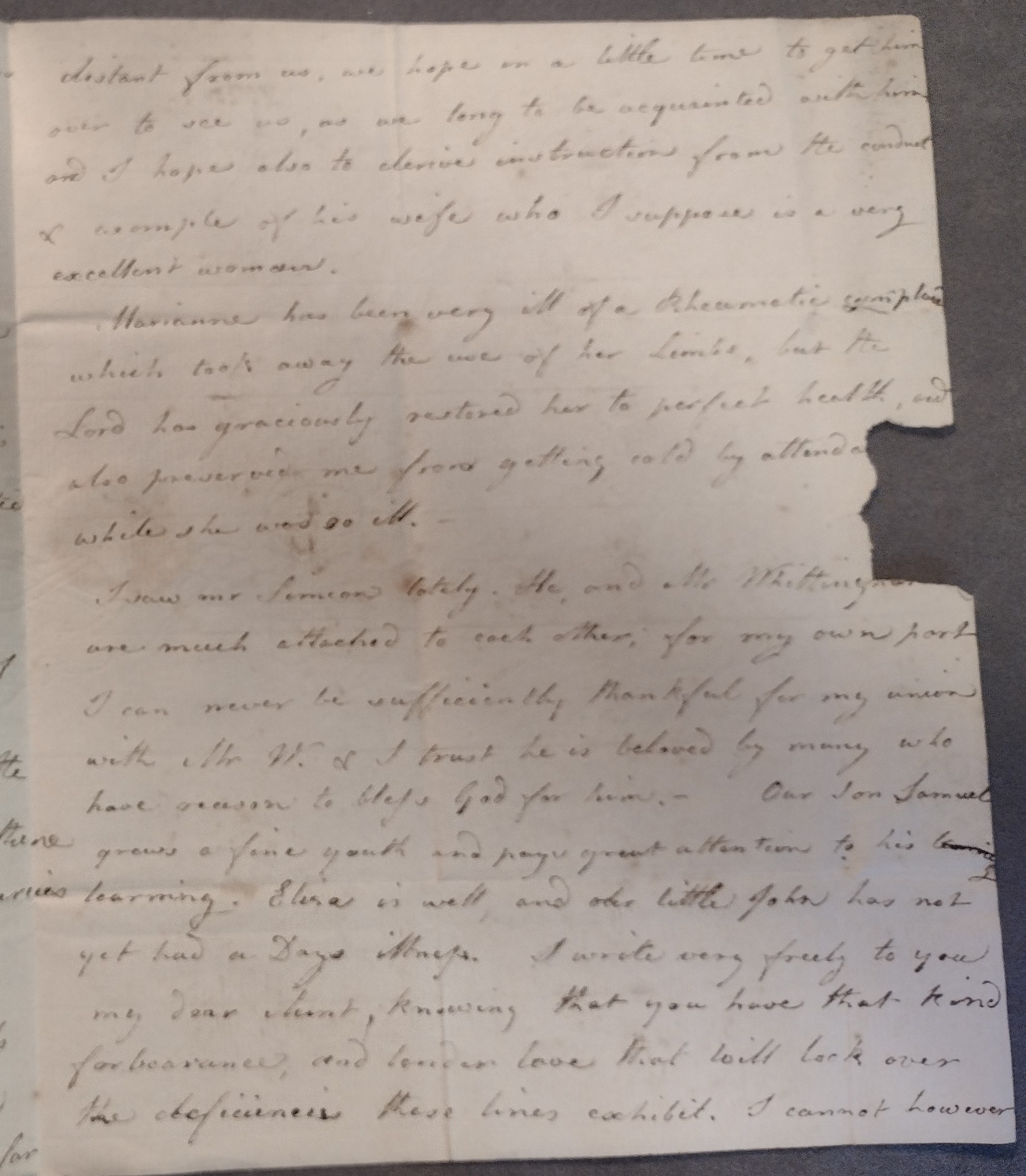 Image #3 of letter: Mary Whittingham to Mary Fletcher, 25 October 1796