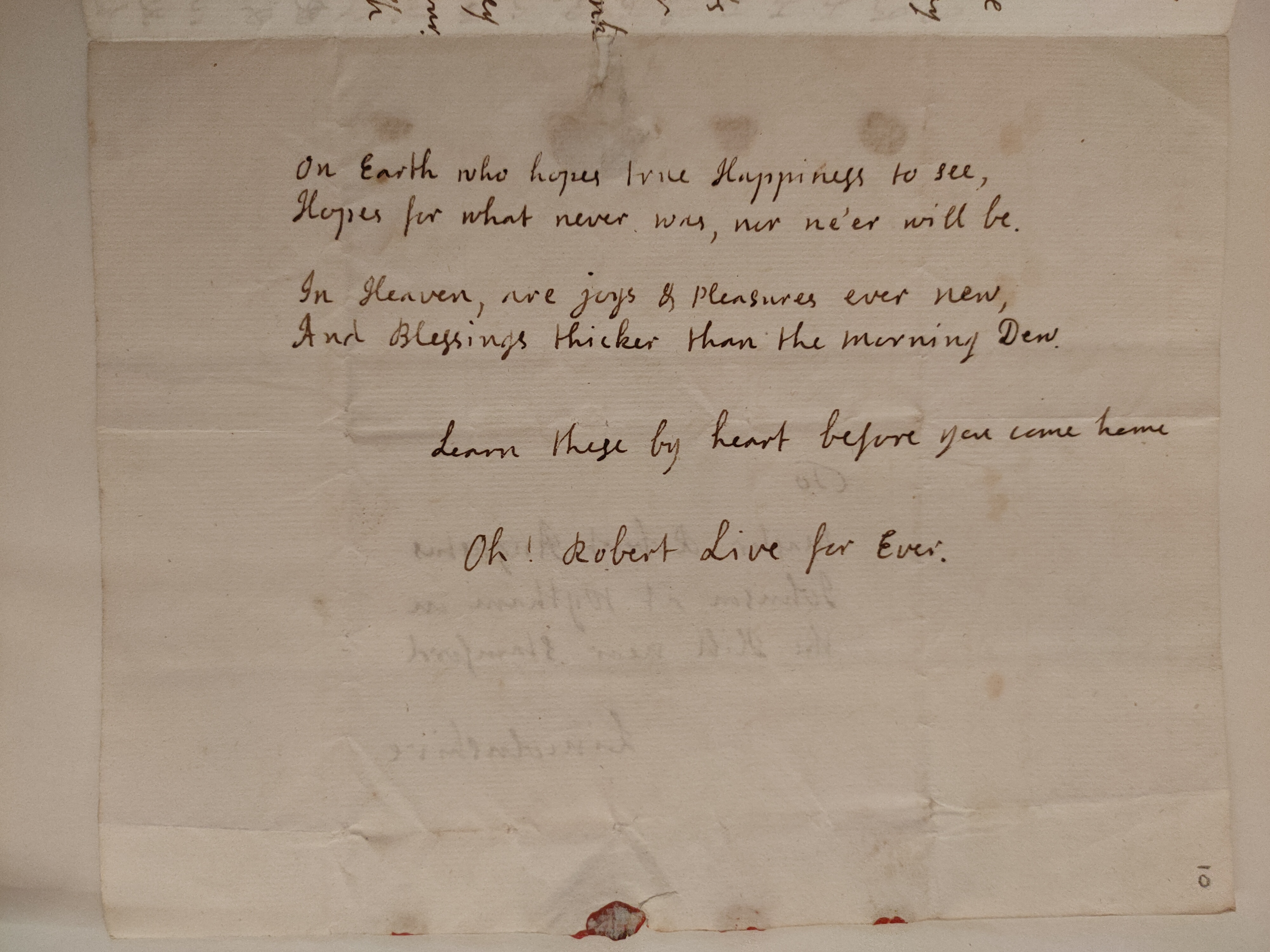 Image #3 of letter: Jane Johnson to Robert Johnson, 30 July 1755
