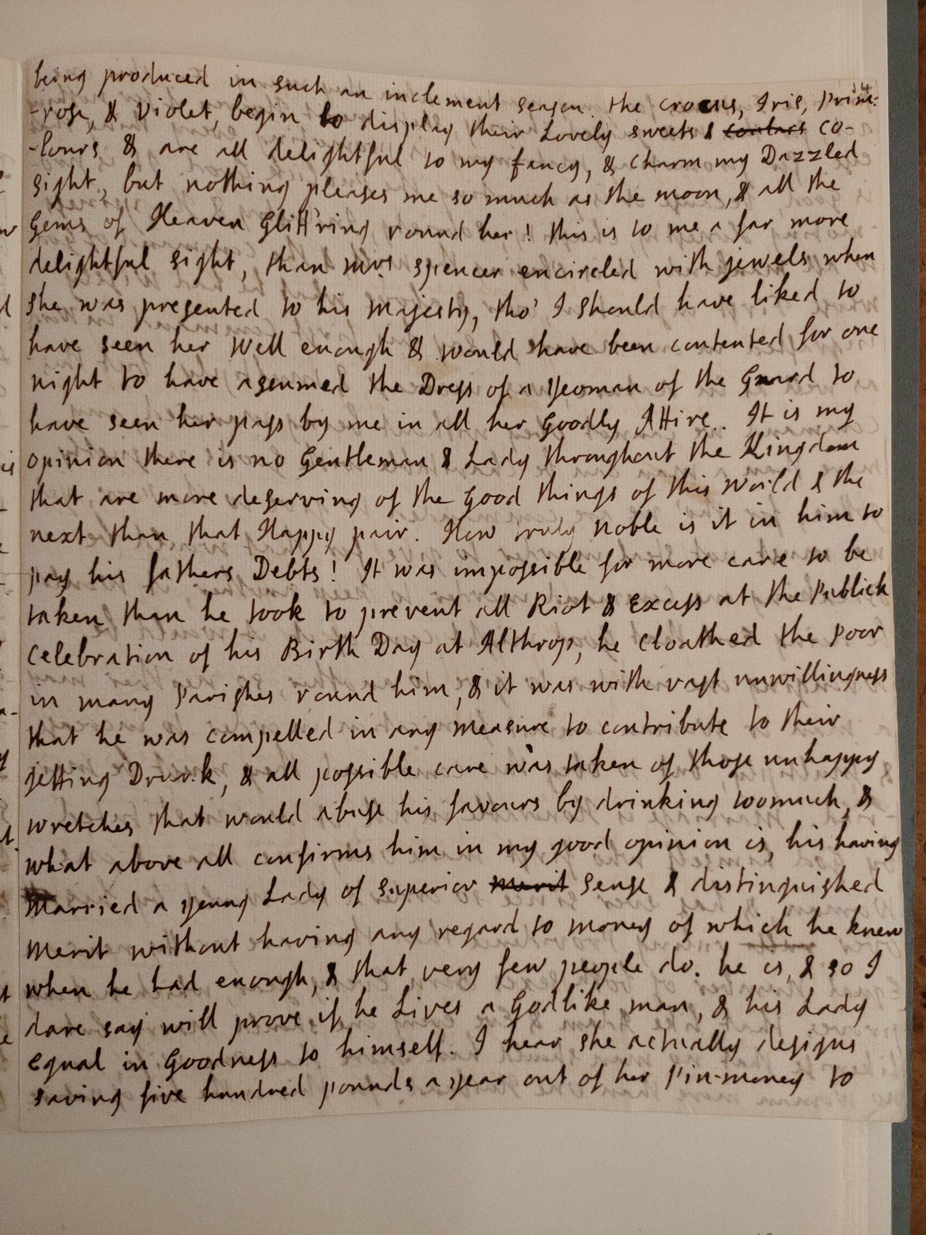 Image #3 of letter: Jane Johnson to Mrs Brompton, 28 February 1756