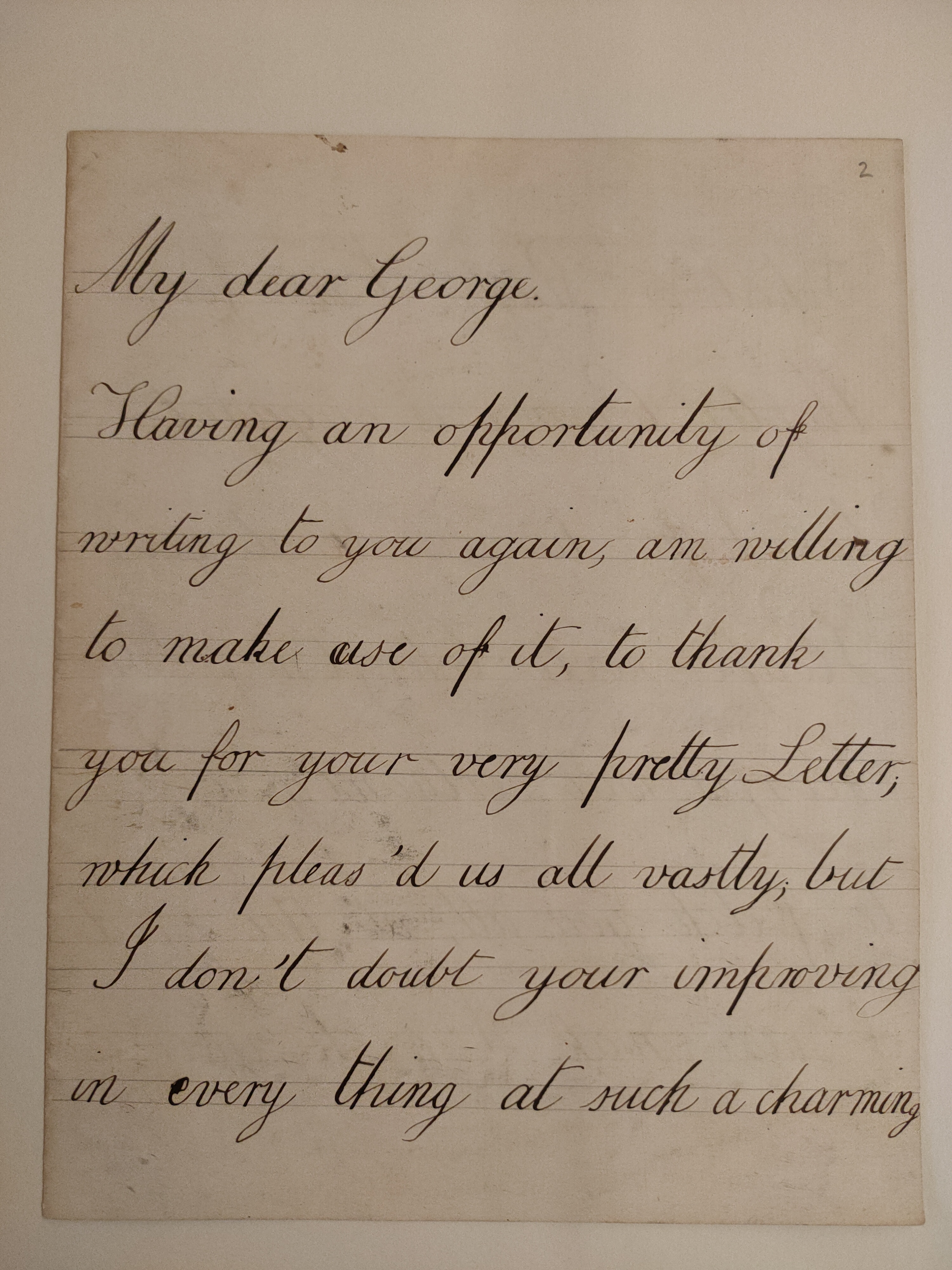 Image #1 of letter: Jane Johnson to George Johnson, 9 May 1750
