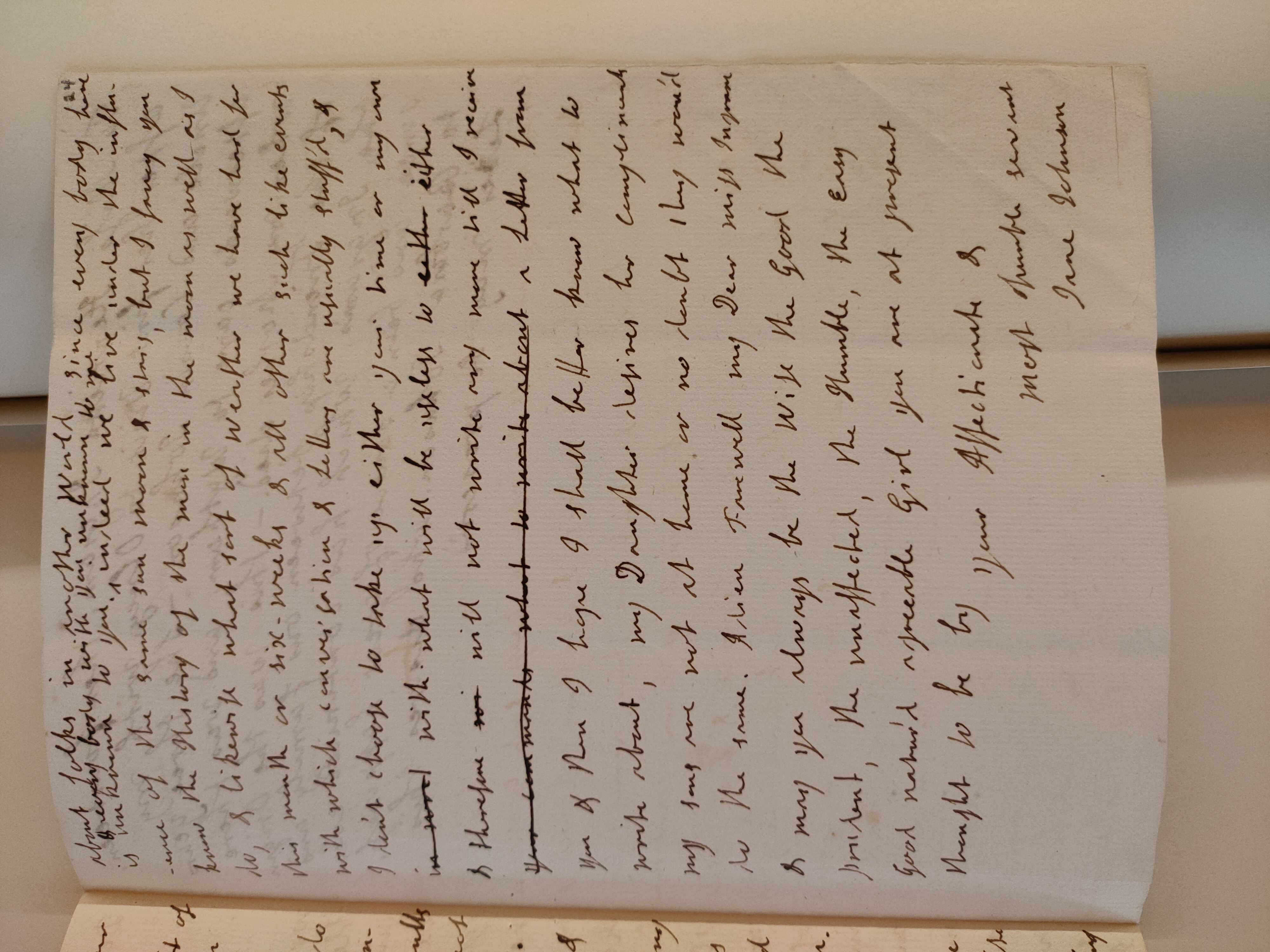 Image #3 of letter: Jane Johnson to Miss Henrietta Ingram, 5 August 1755