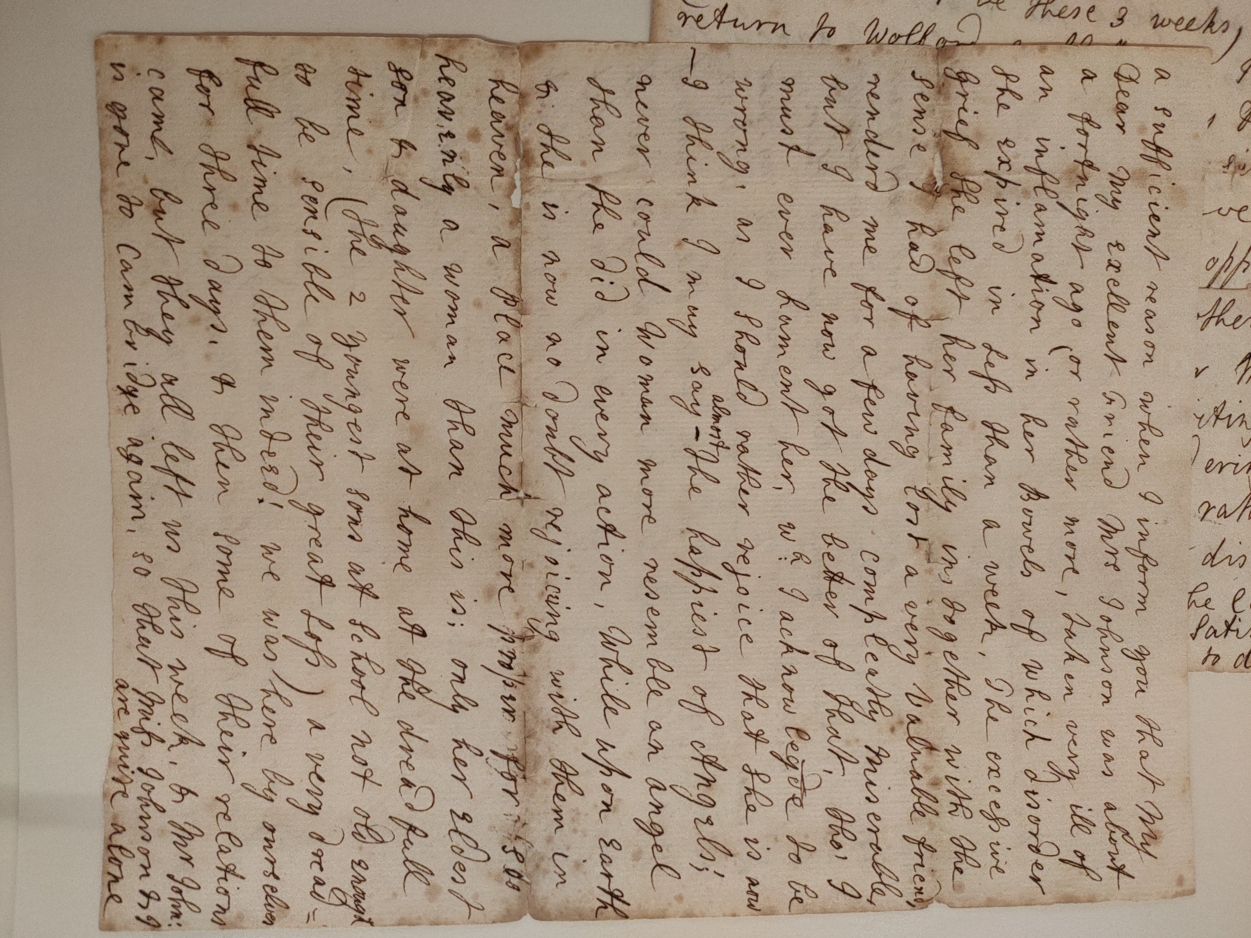 Image #2 of letter: Henrietta Ingram to ?Nanny [Her sister], 24 February 1759