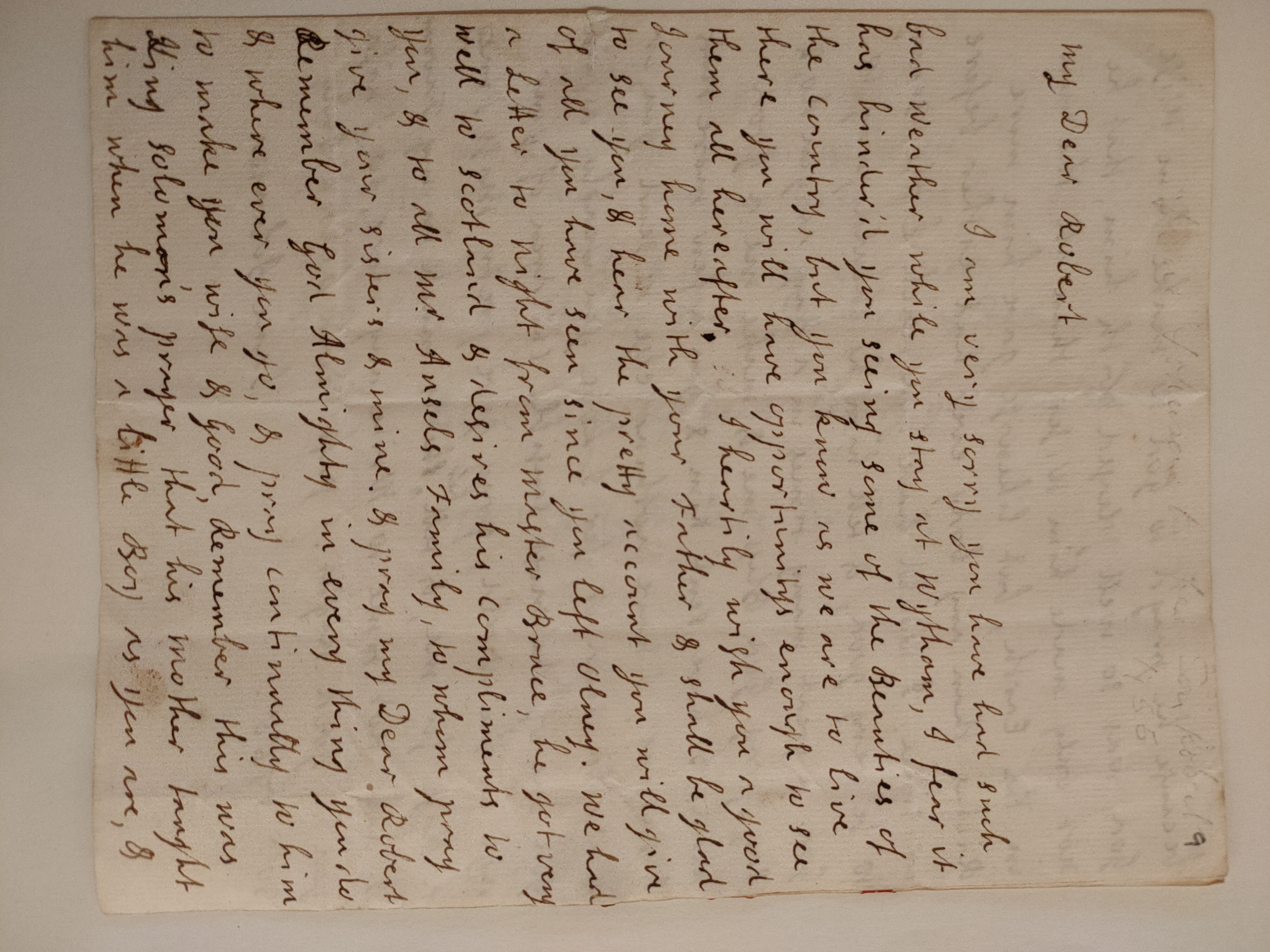 Image #1 of letter: Jane Johnson to Robert Johnson, 30 July 1755