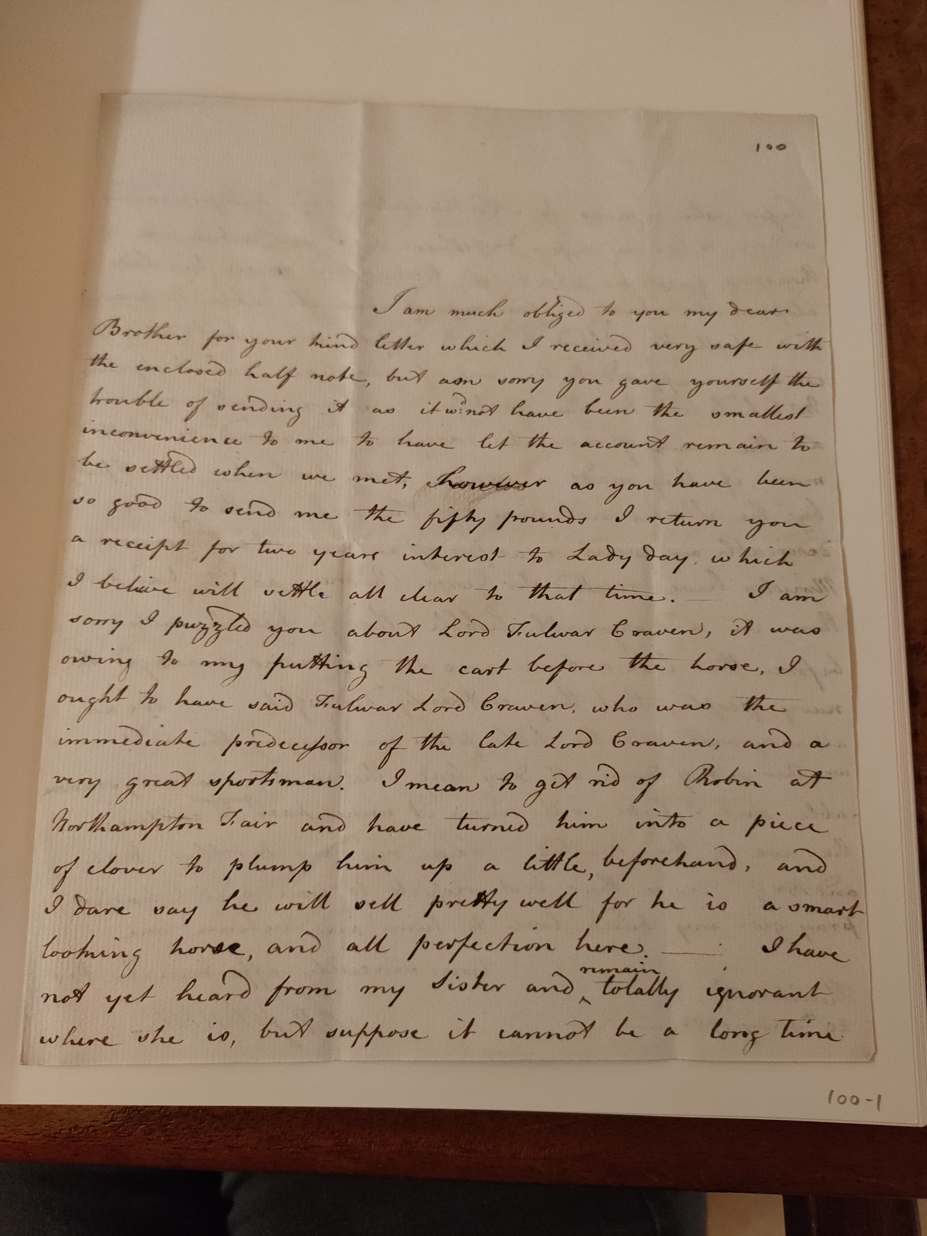 Image #1 of letter: Robert Augustus Johnson to George William Johnson, 29 May 1782