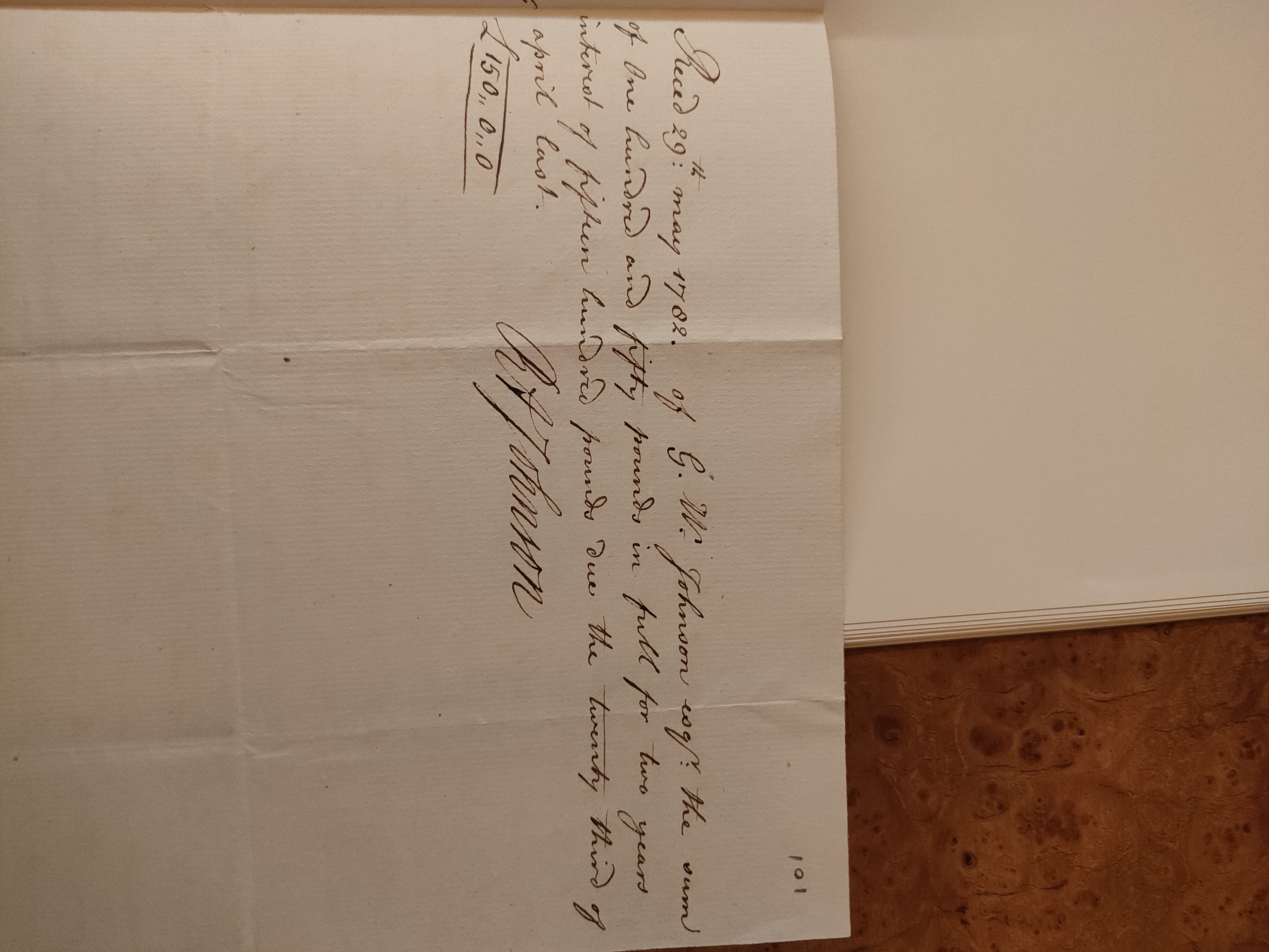 Image #3 of letter: Robert Augustus Johnson to George William Johnson, 29 May 1782