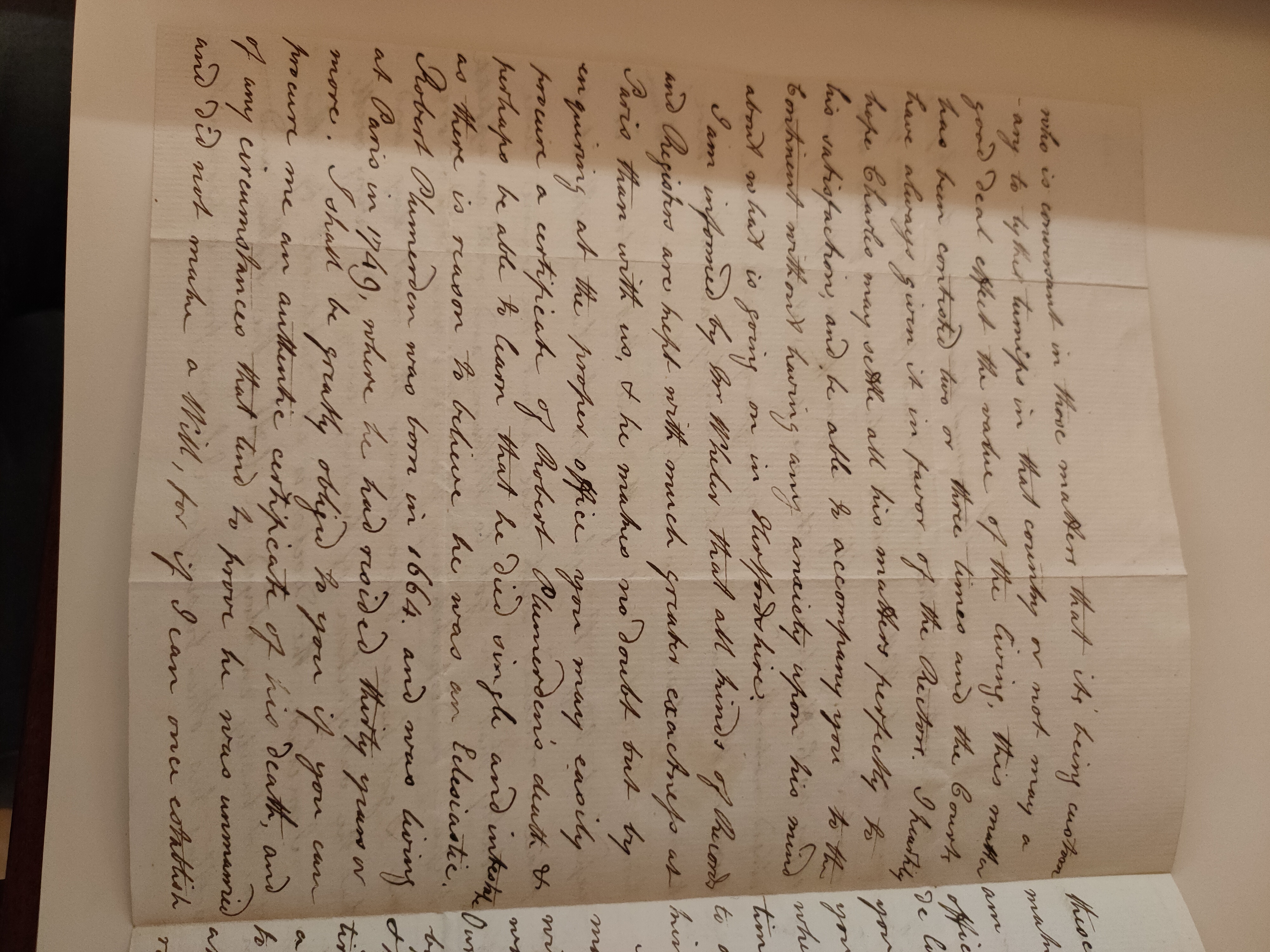 Image #2 of letter: Robert Augustus Johnson to George William Johnson, 5 May ?1783