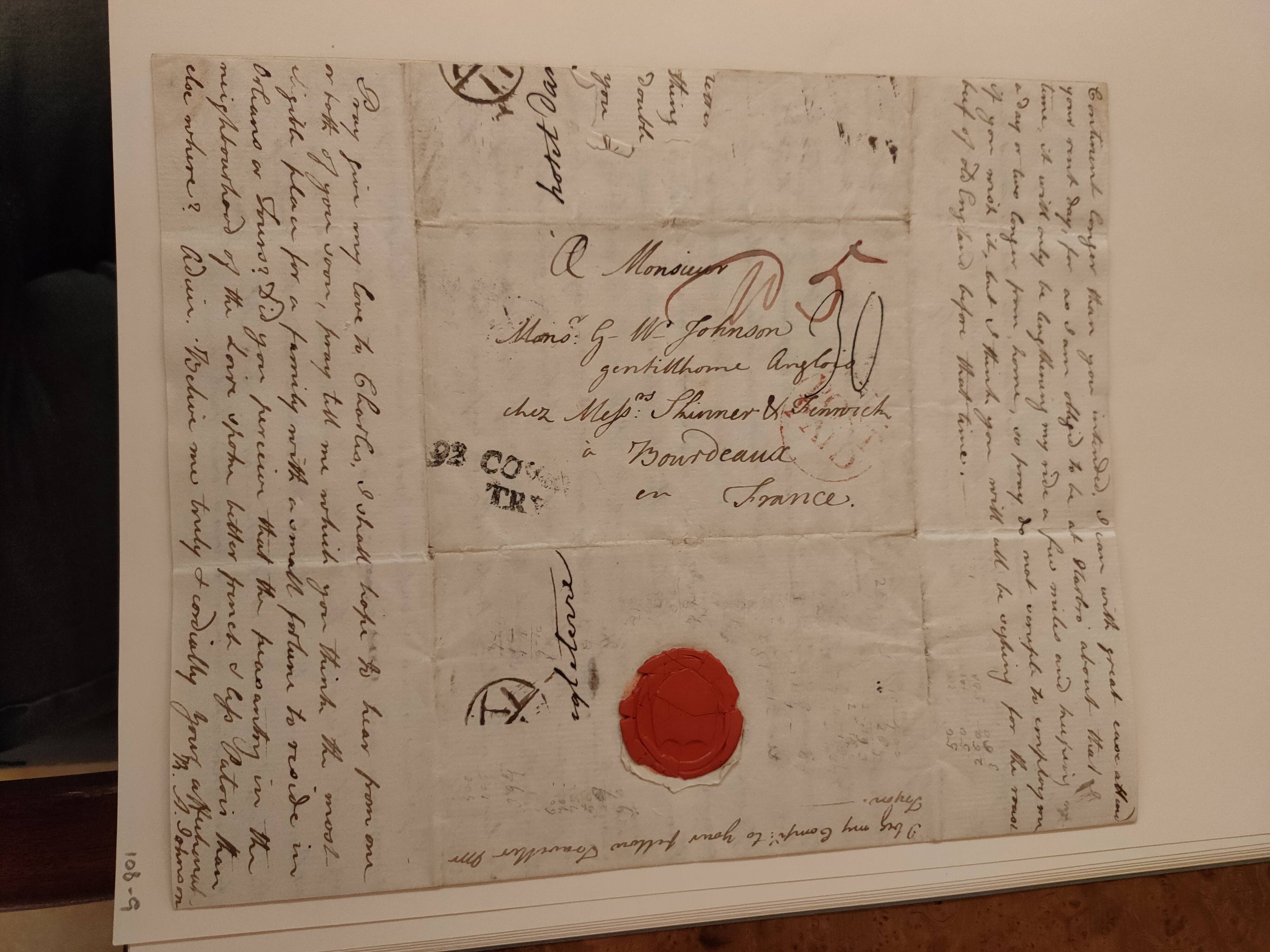 Image #4 of letter: Robert Augustus Johnson to George William Johnson, 9 July ?1783