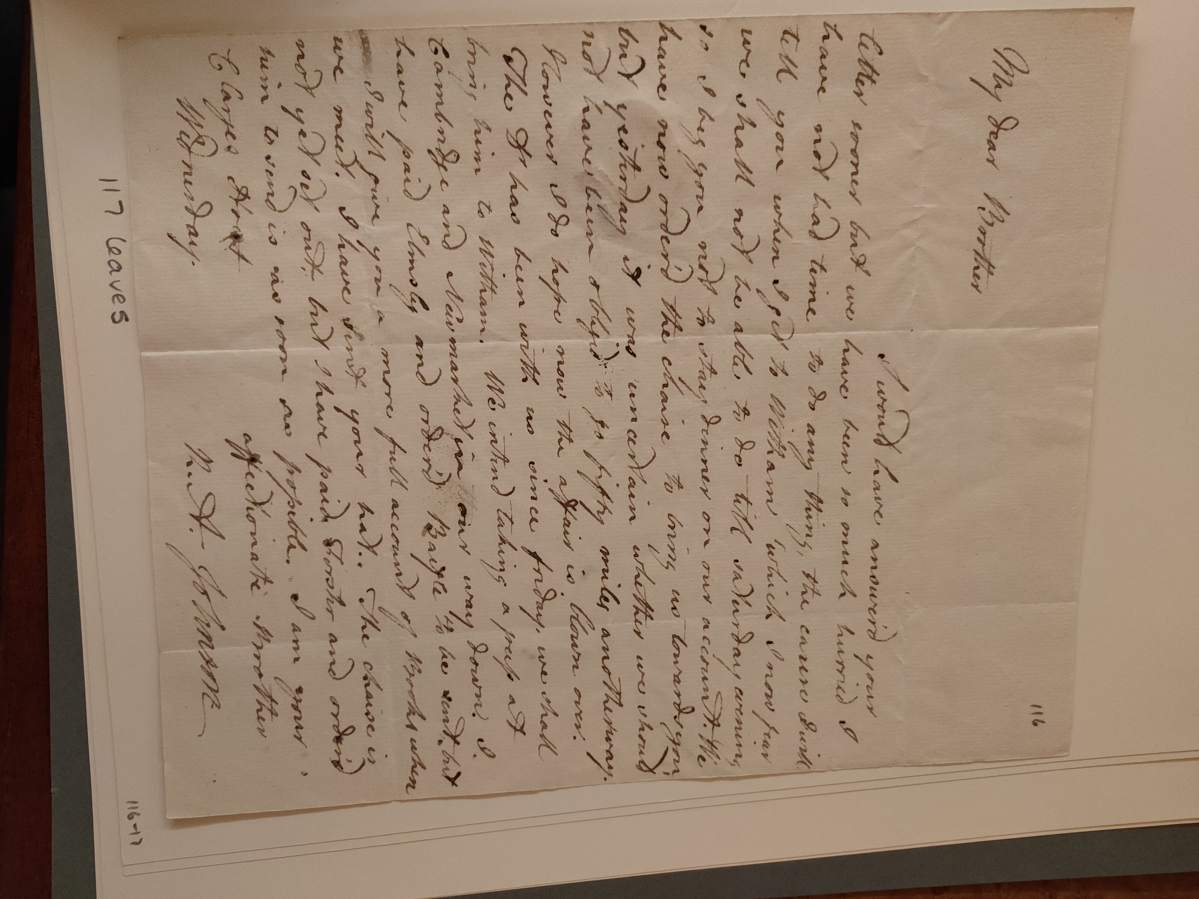 Image #1 of letter: Robert Augustus Johnson to George William Johnson