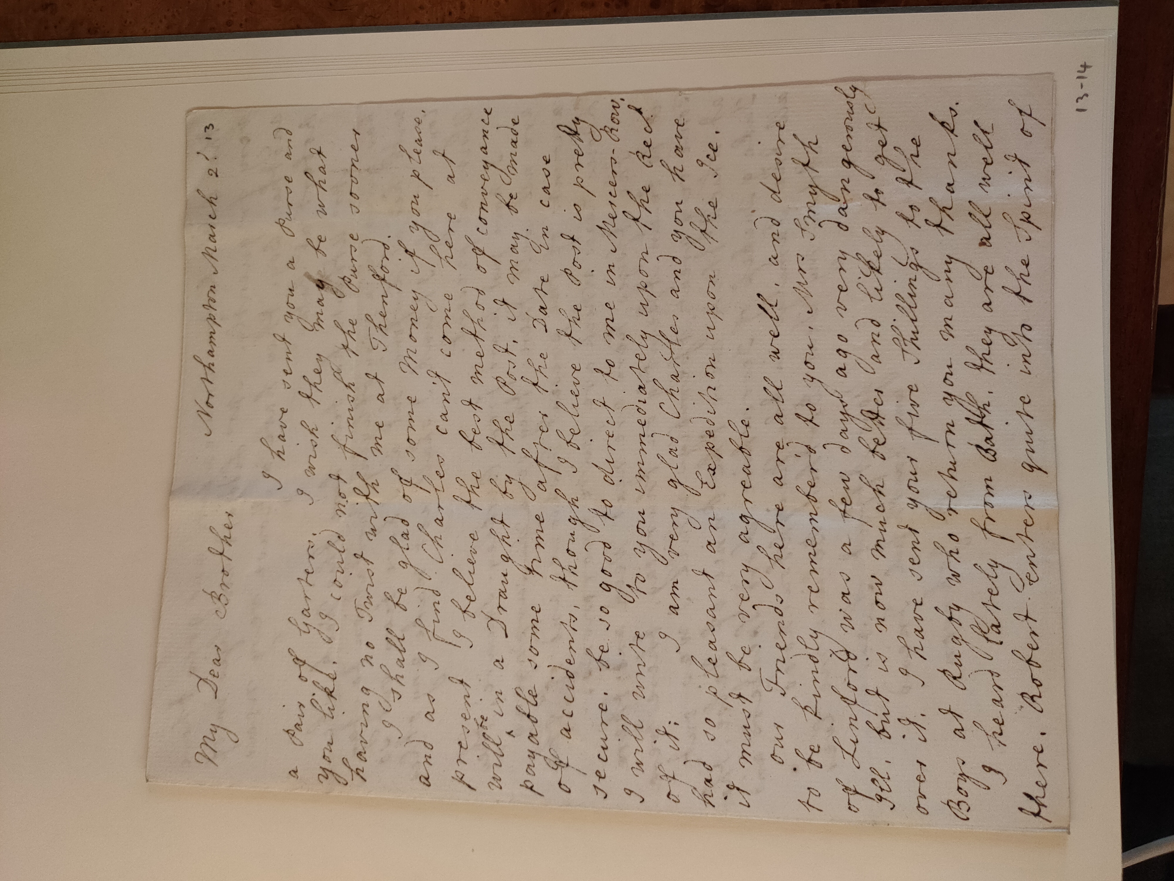 Image #1 of letter: Barbara Johnson to George William Johnson, 2 March 1776