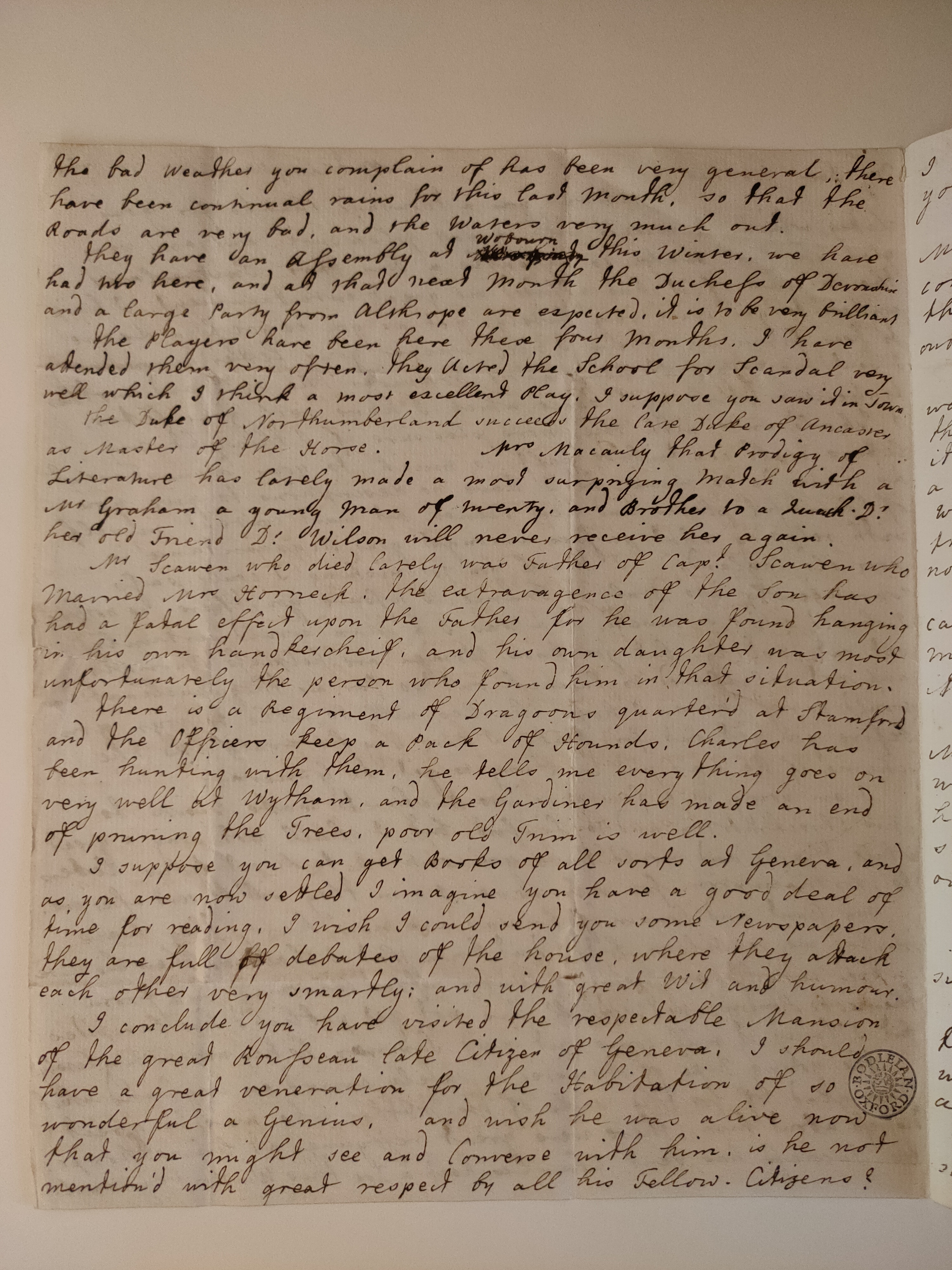 Image #2 of letter: Barbara Johnson to George William Johnson, 12 December 1778
