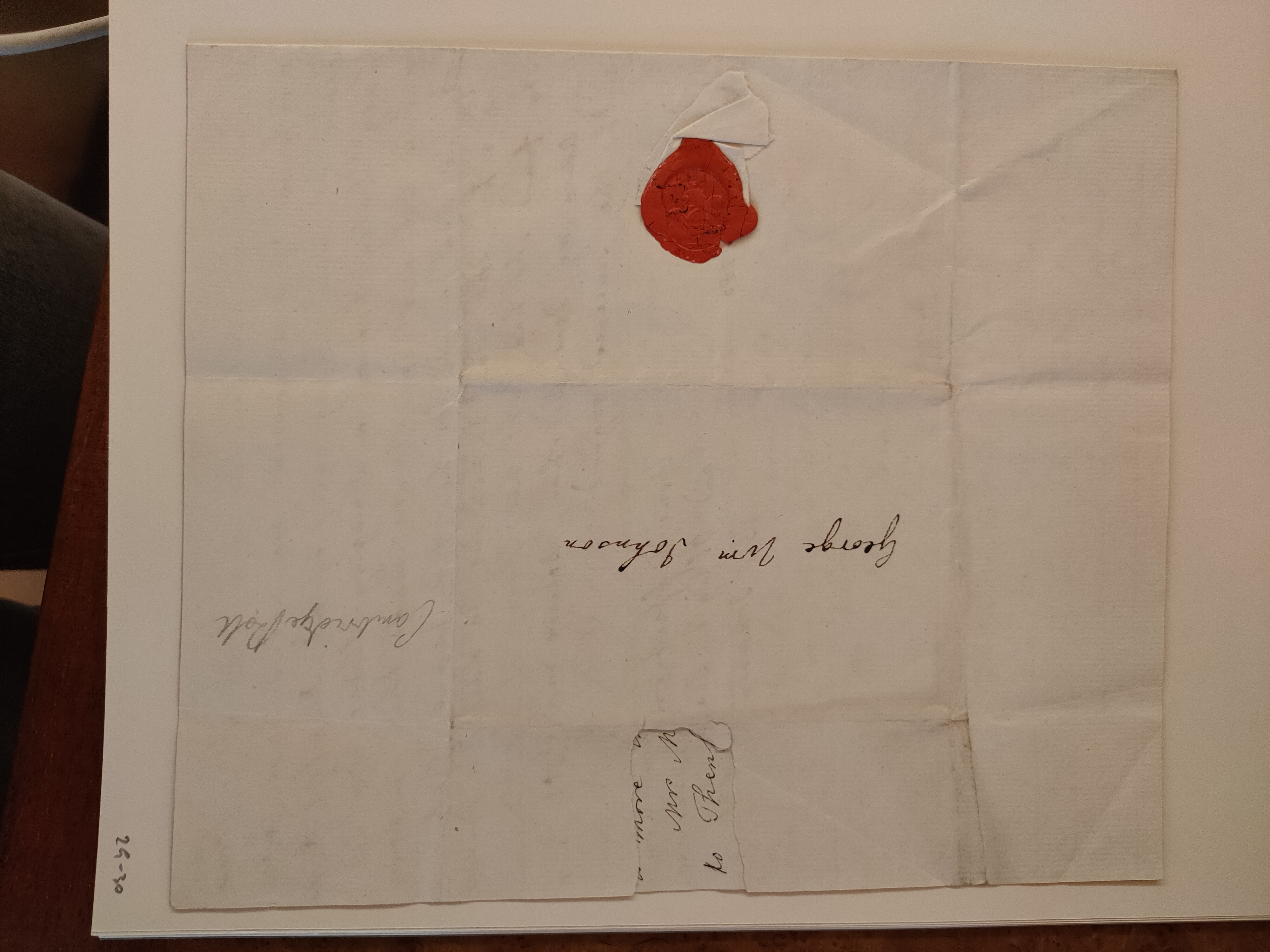 Image #4 of letter: Barbara Johnson to George William Johnson, 25 November 1780