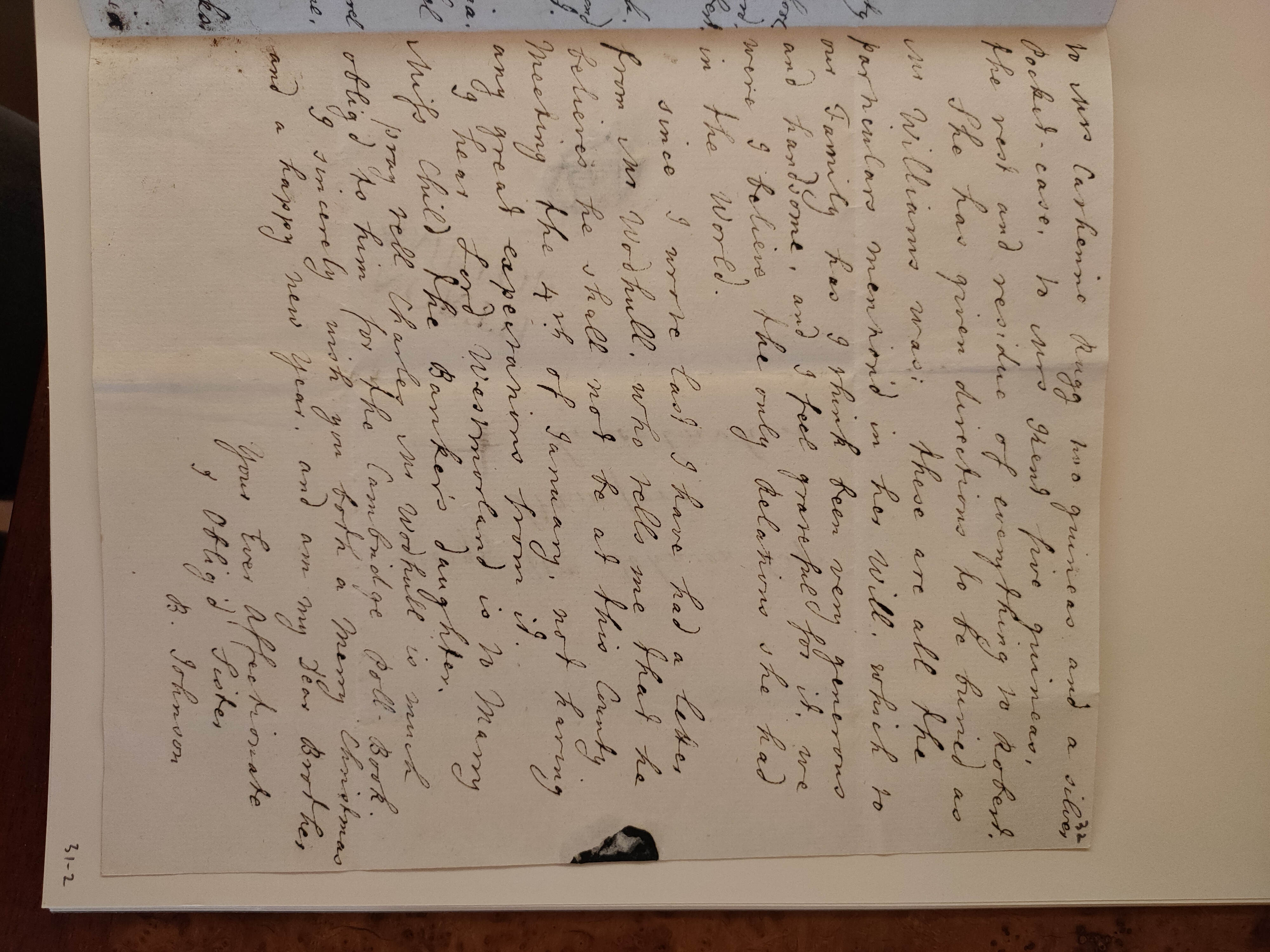 Image #3 of letter: Barbara Johnson to George William Johnson, 24 December 1780