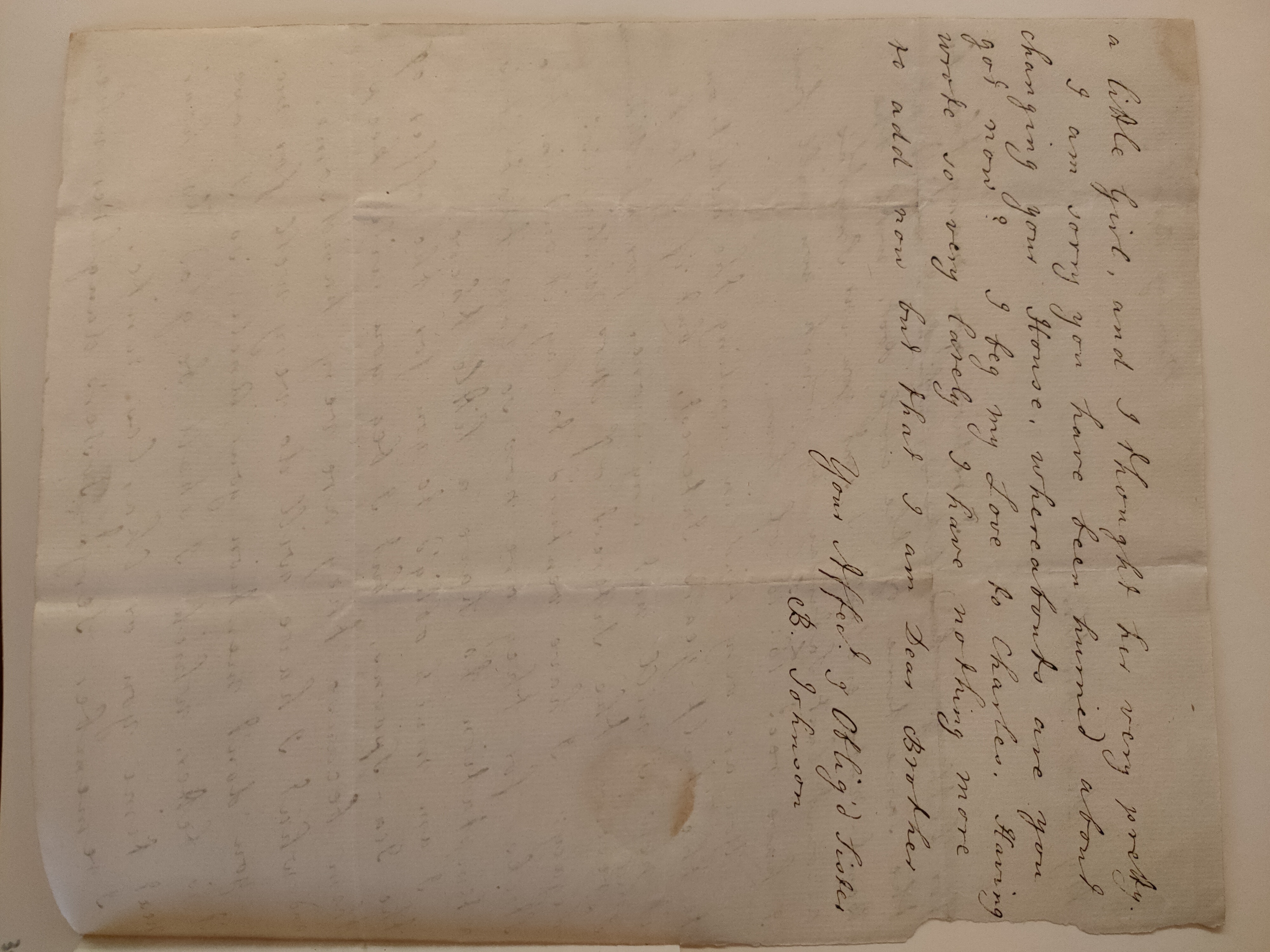 Image #2 of letter: Barbara Johnson to George William Johnson, 9 April 1780