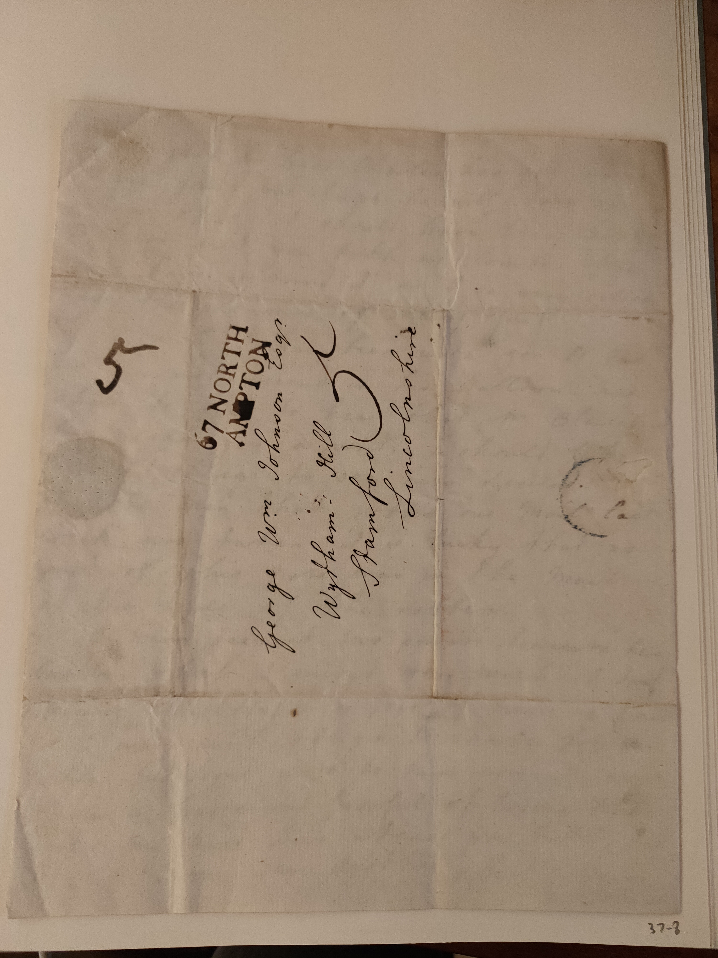 Image #3 of letter: Barbara Johnson to George William Johnson, 16 October 1780