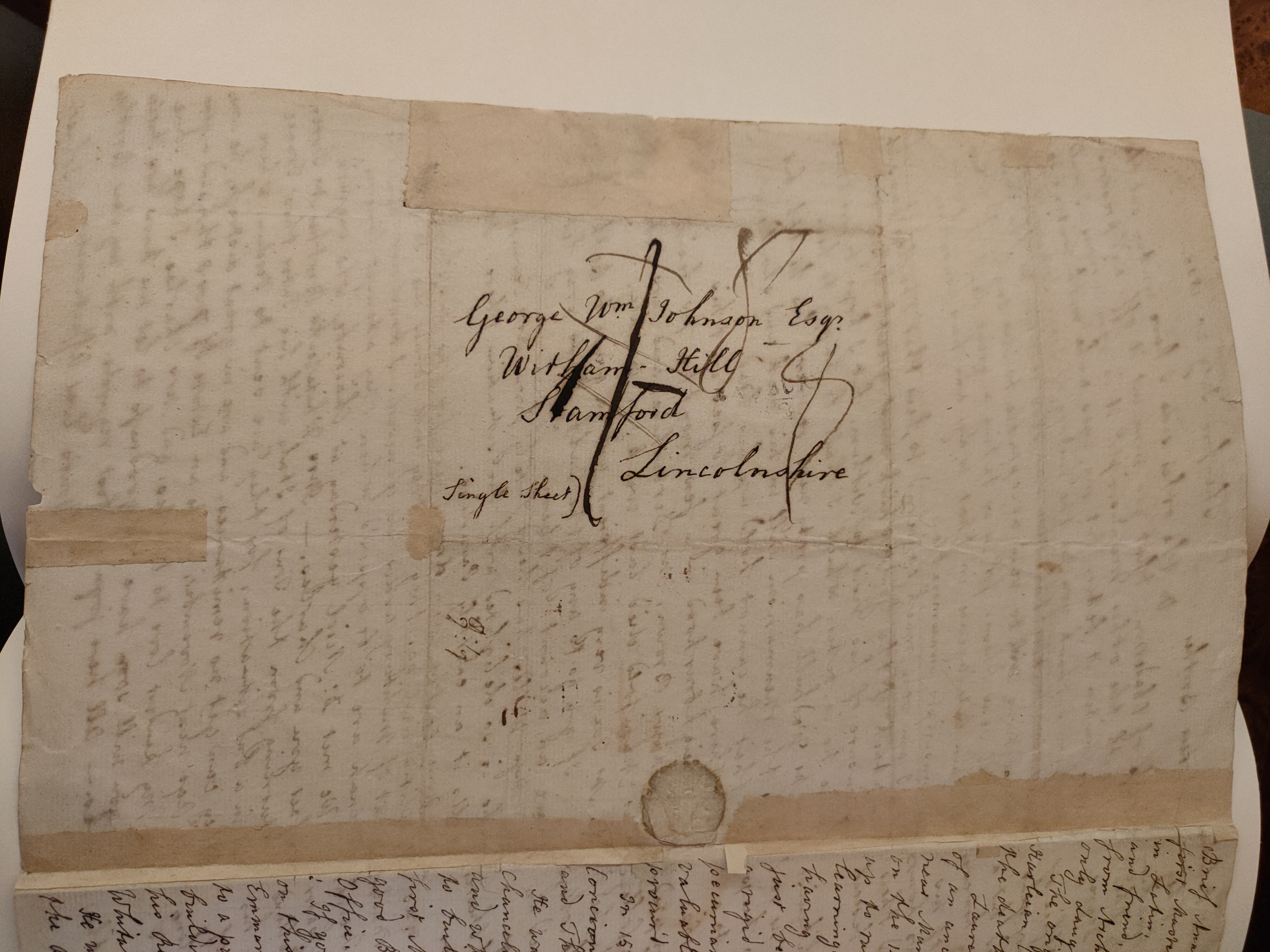 Image #2 of letter: Barbara Johnson to George William Johnson, 20 July 1803