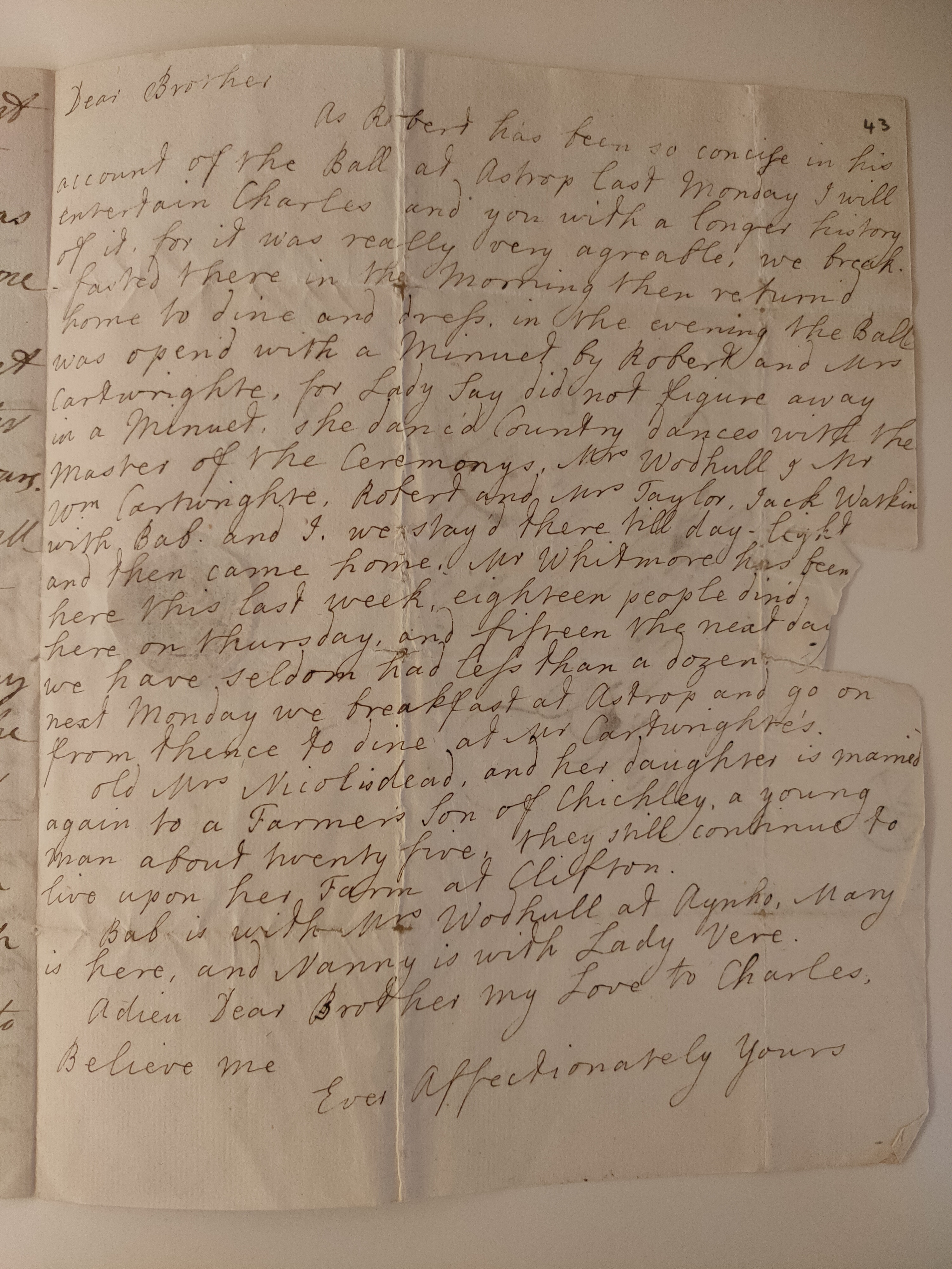 Image #1 of letter: Barbara Johnson to George William Johnson, 7 August