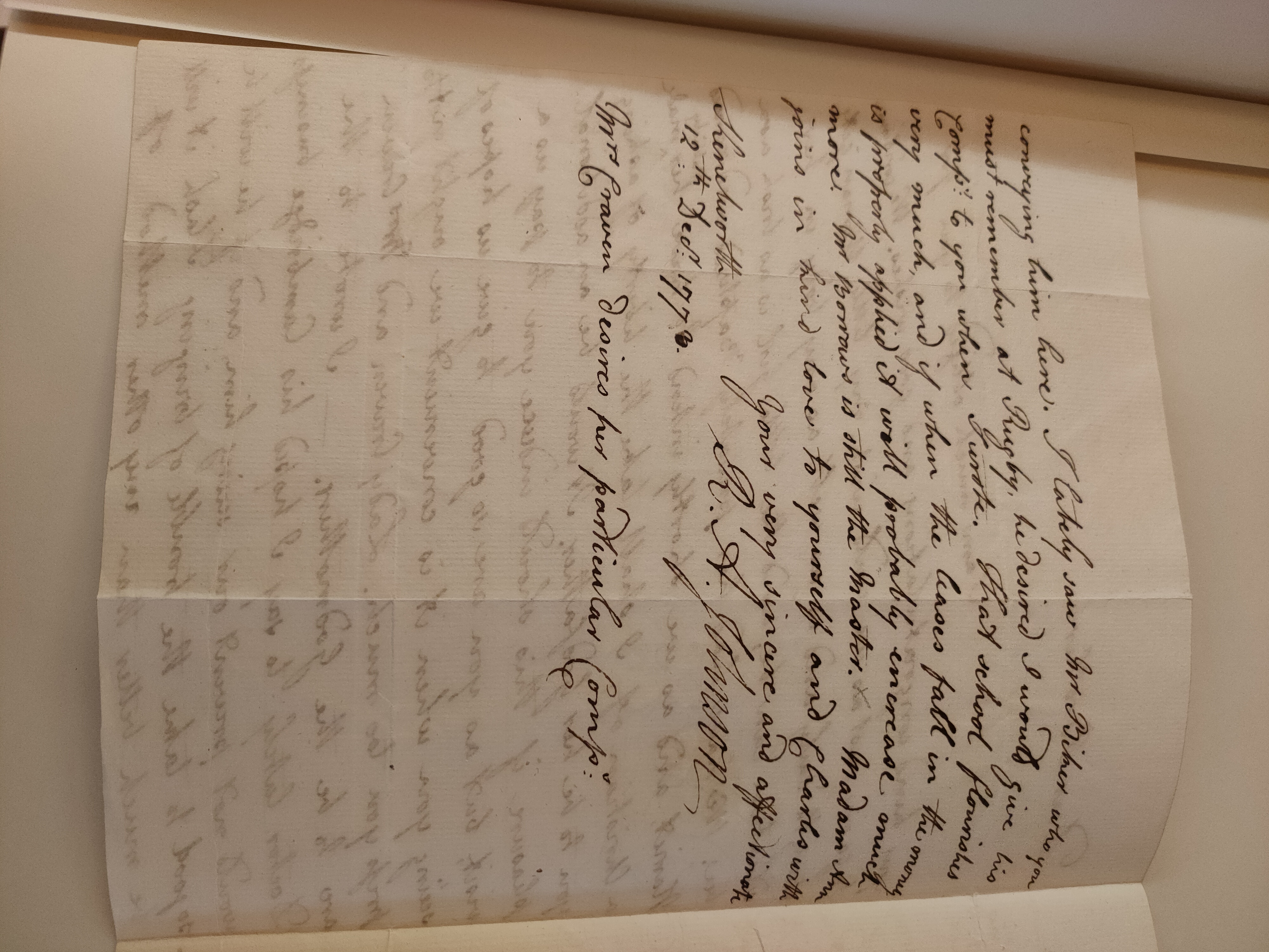 Image #2 of letter: Robert Augustus Johnson to George William Johnson, 12 December 1773