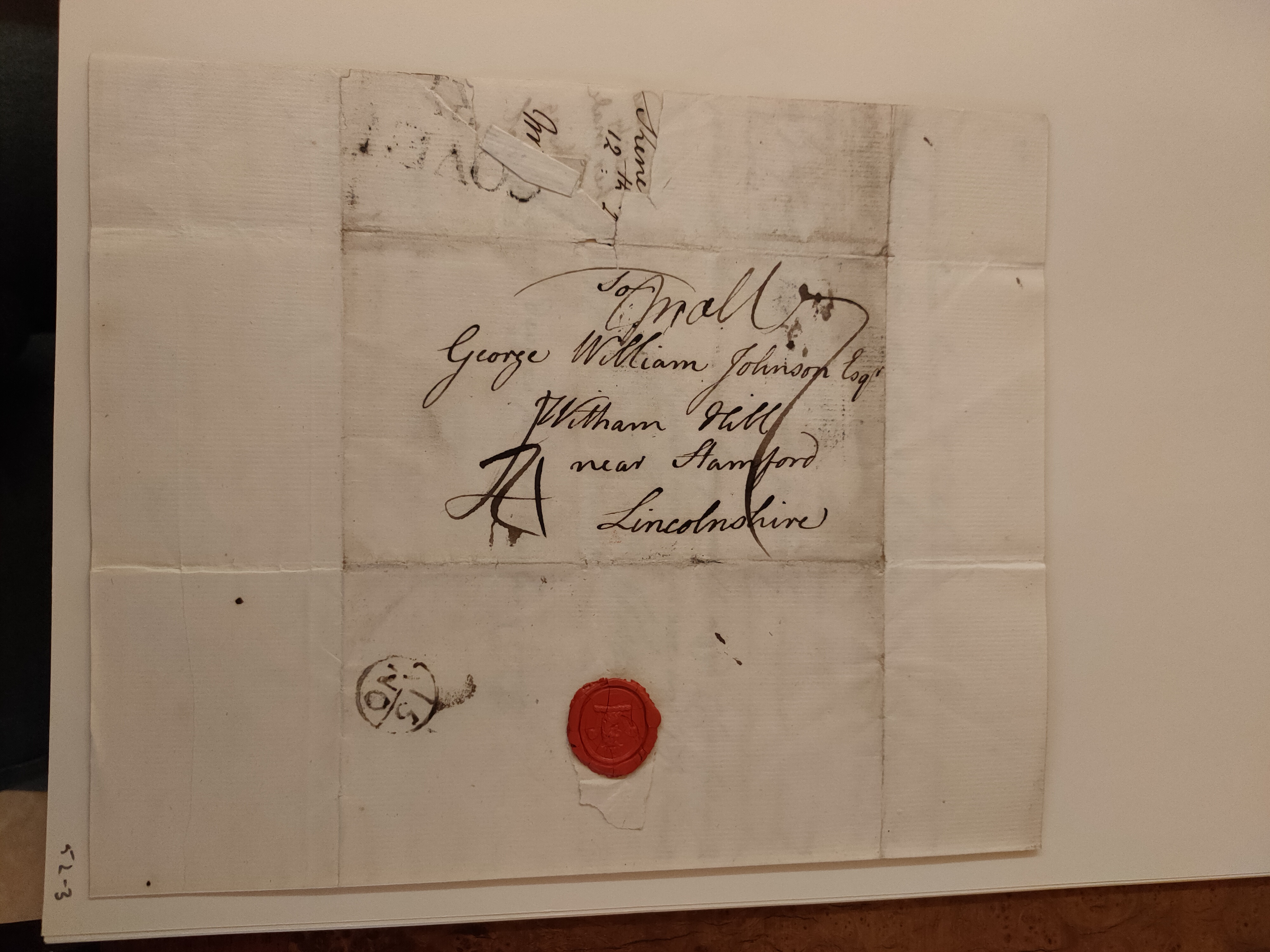 Image #3 of letter: Robert Augustus Johnson to George William Johnson, 12 December 1773