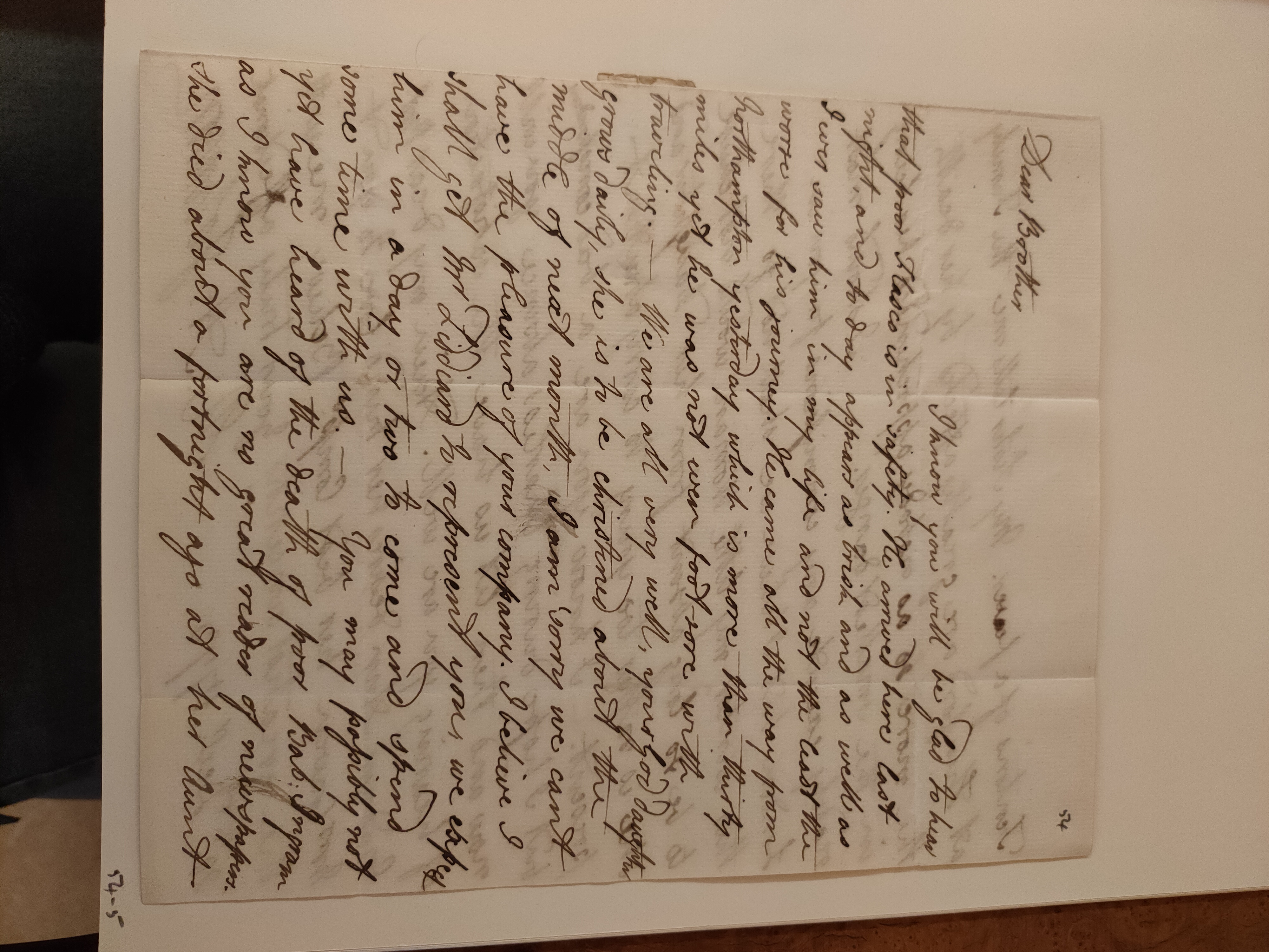 Image #1 of letter: Robert Augustus Johnson to George William Johnson, 20 December 1773