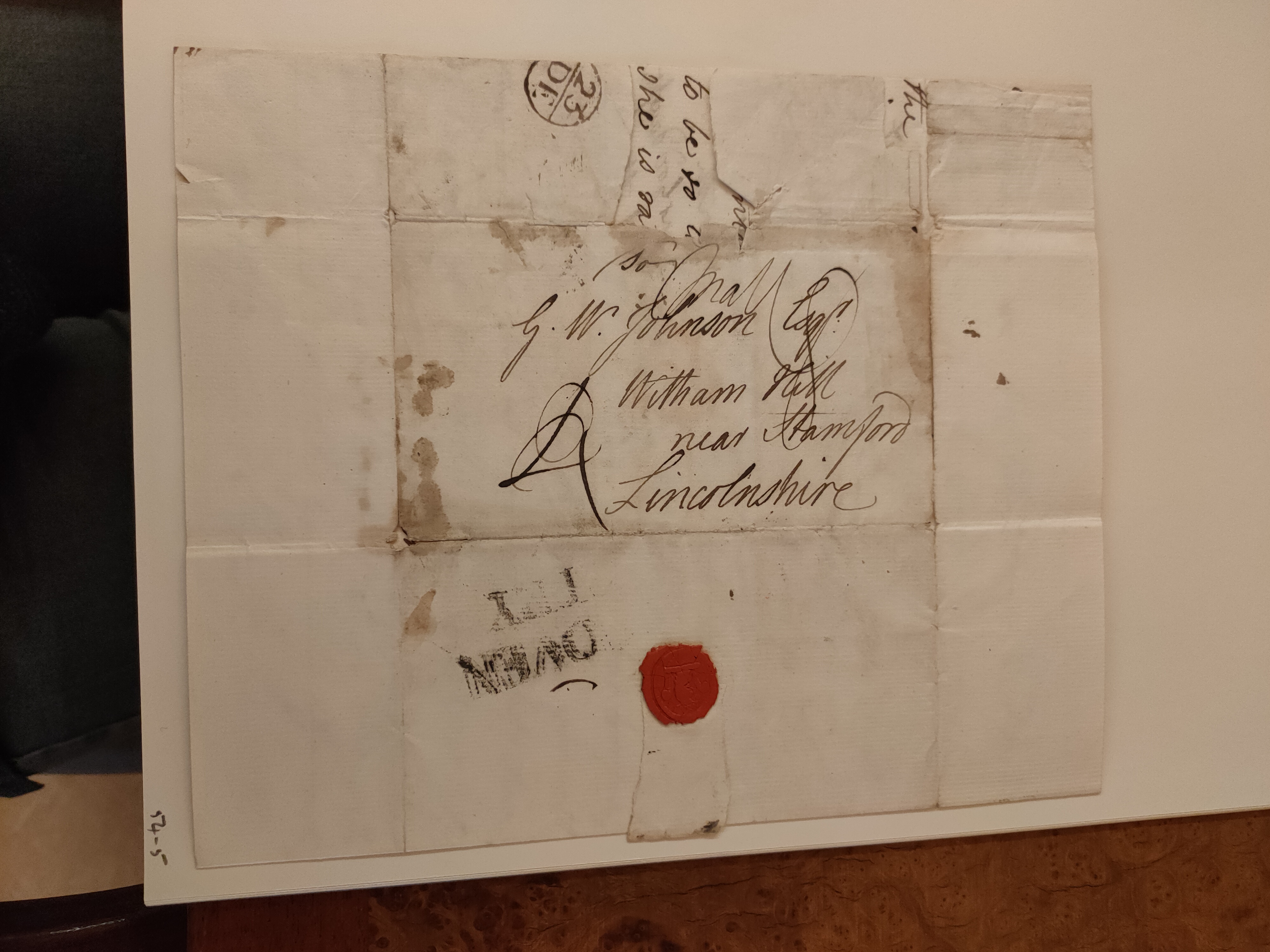 Image #3 of letter: Robert Augustus Johnson to George William Johnson, 20 December 1773