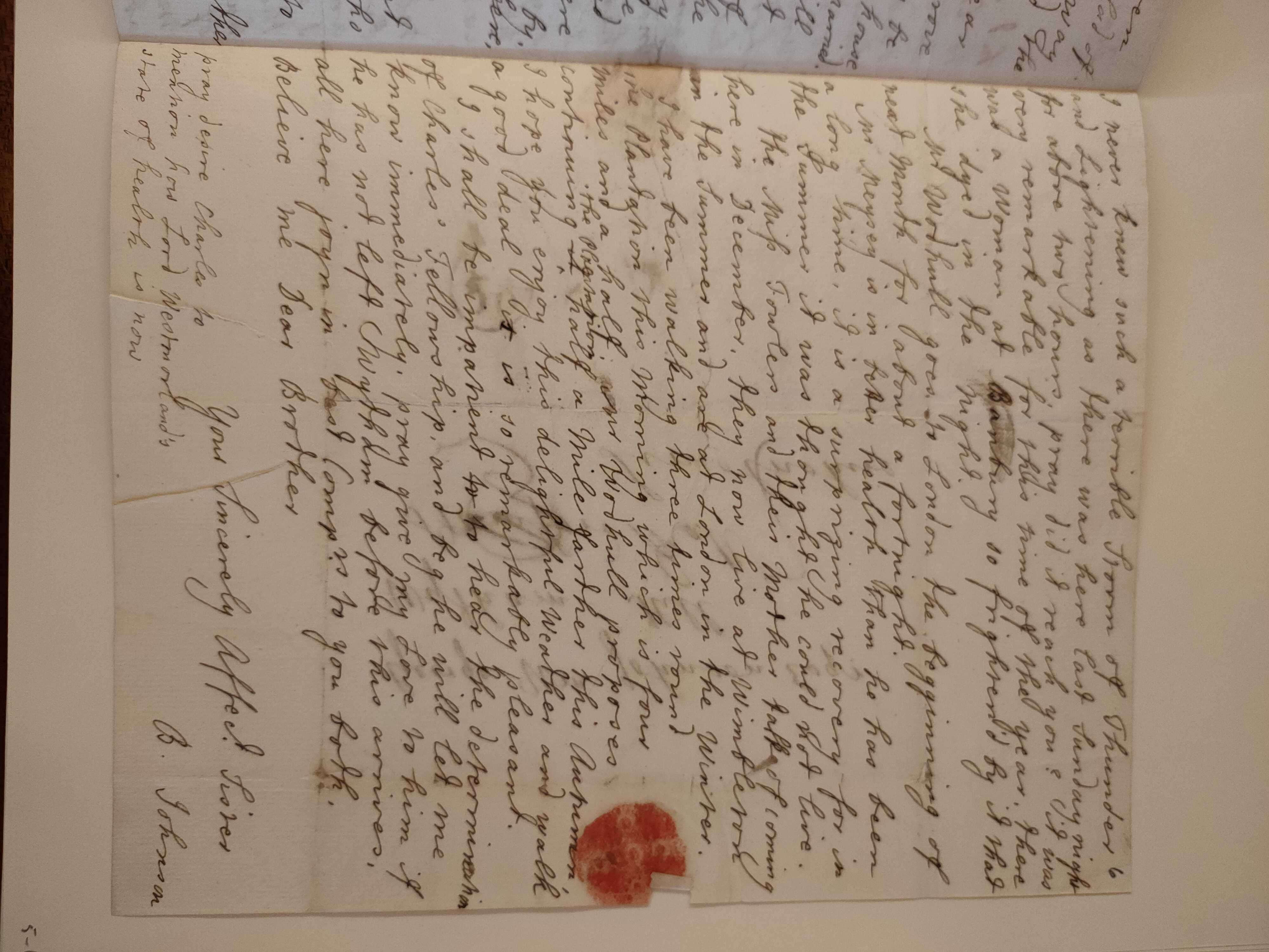 Image #3 of letter: Barbara Johnson to George William Johnson, 20 October 1773