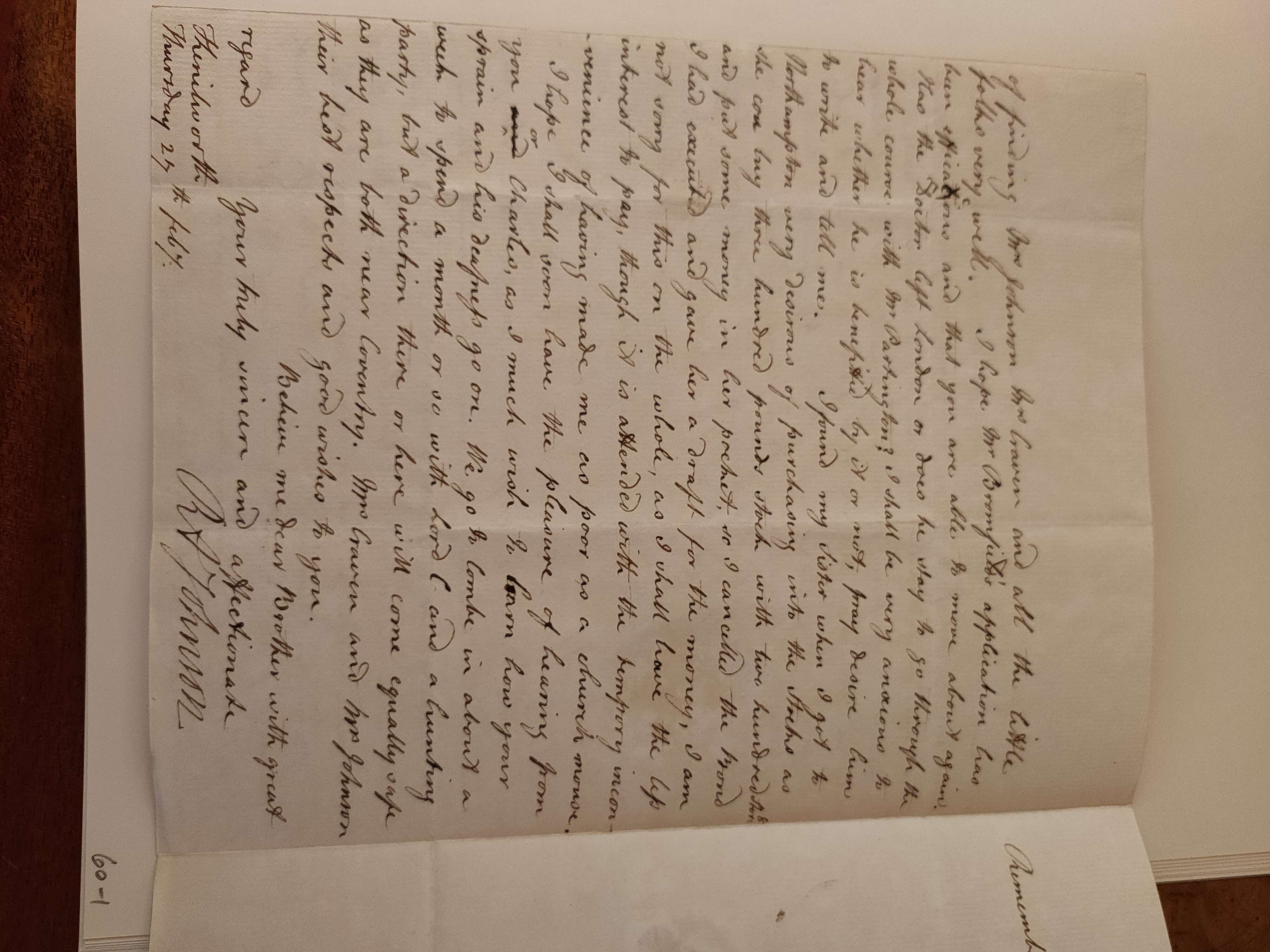 Image #2 of letter: Robert Augustus Johnson to George William Johnson, 27 February