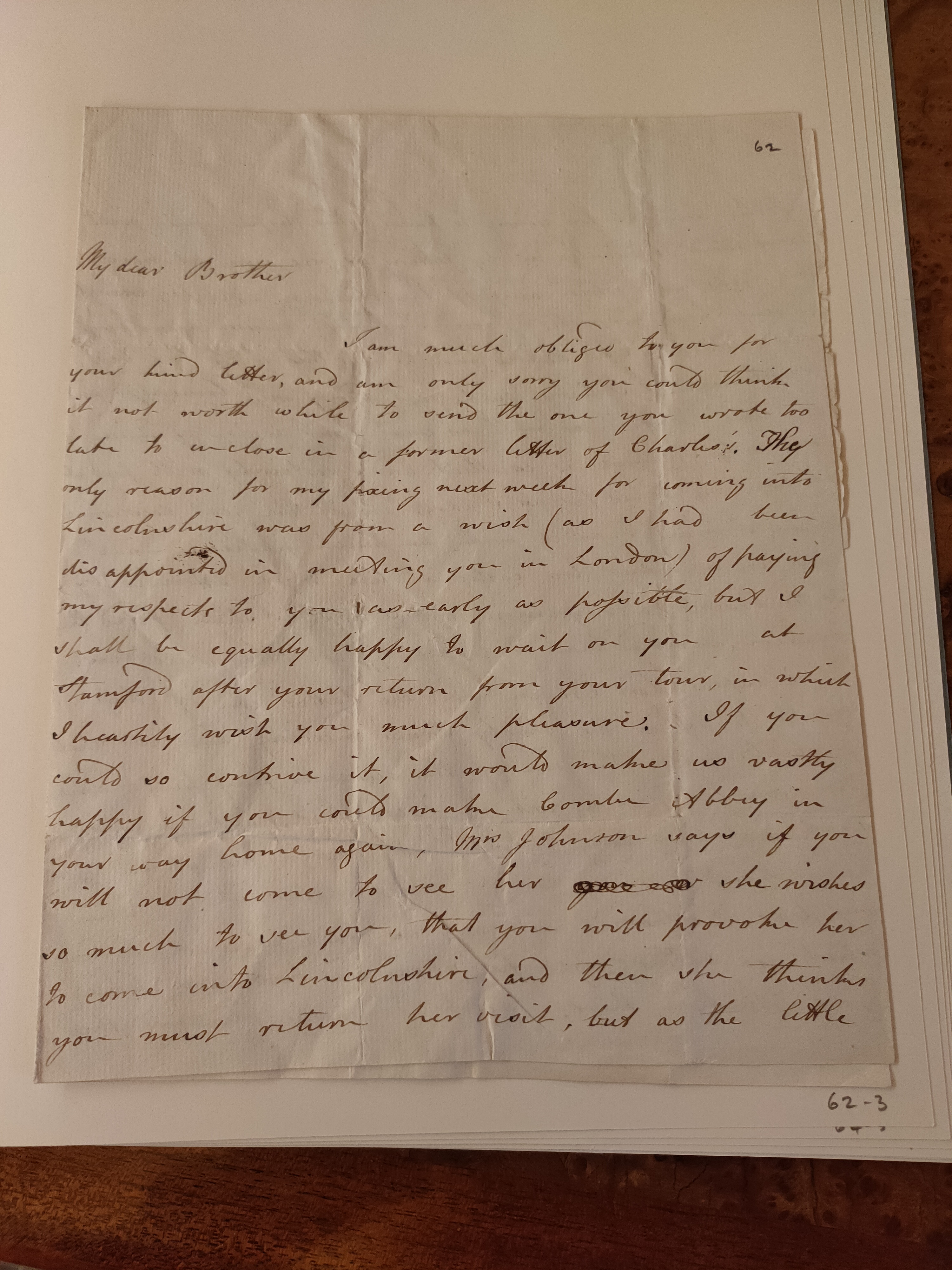 Image #1 of letter: Robert Augustus Johnson to George William Johnson, 1 July