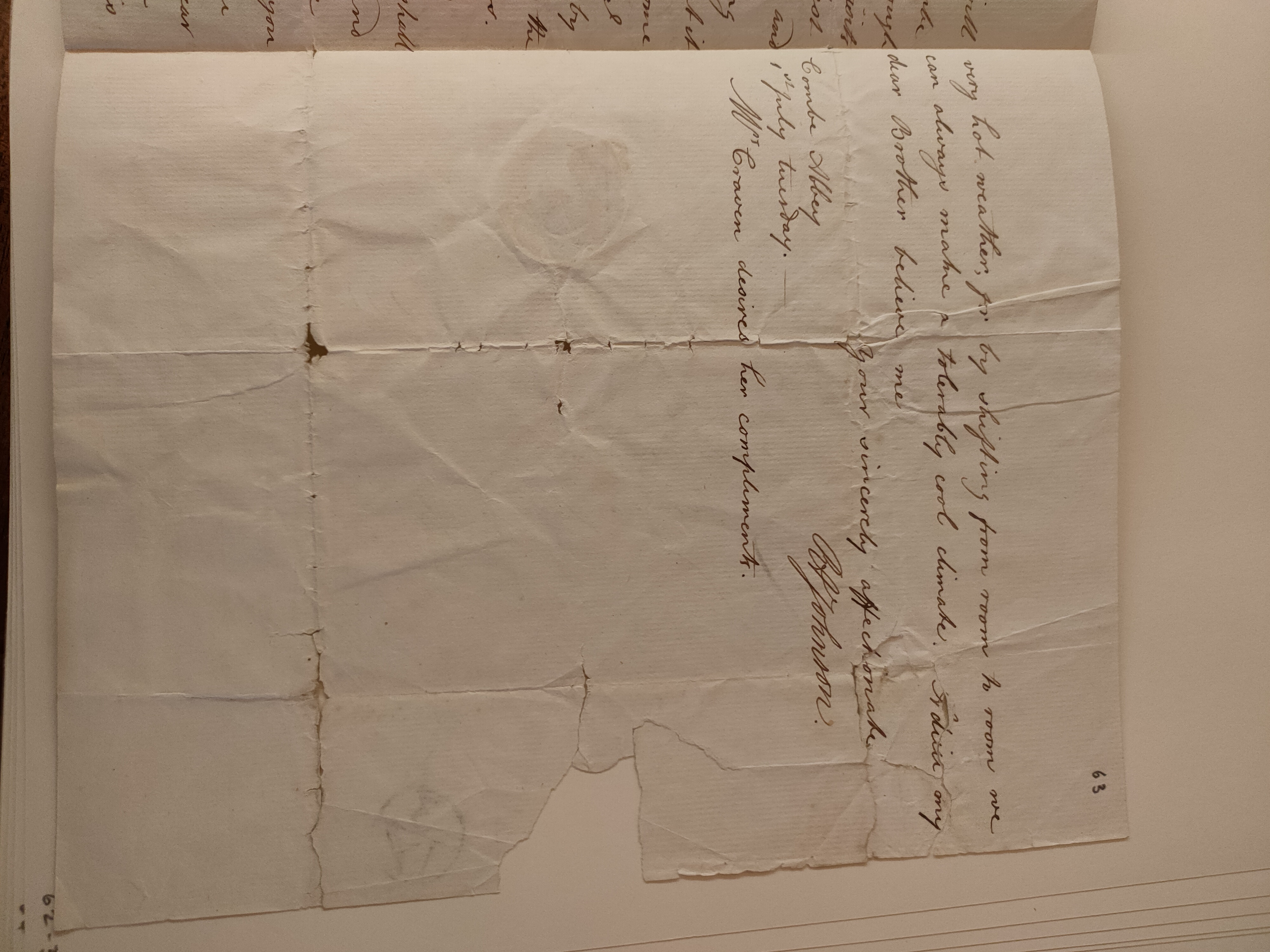 Image #3 of letter: Robert Augustus Johnson to George William Johnson, 1 July