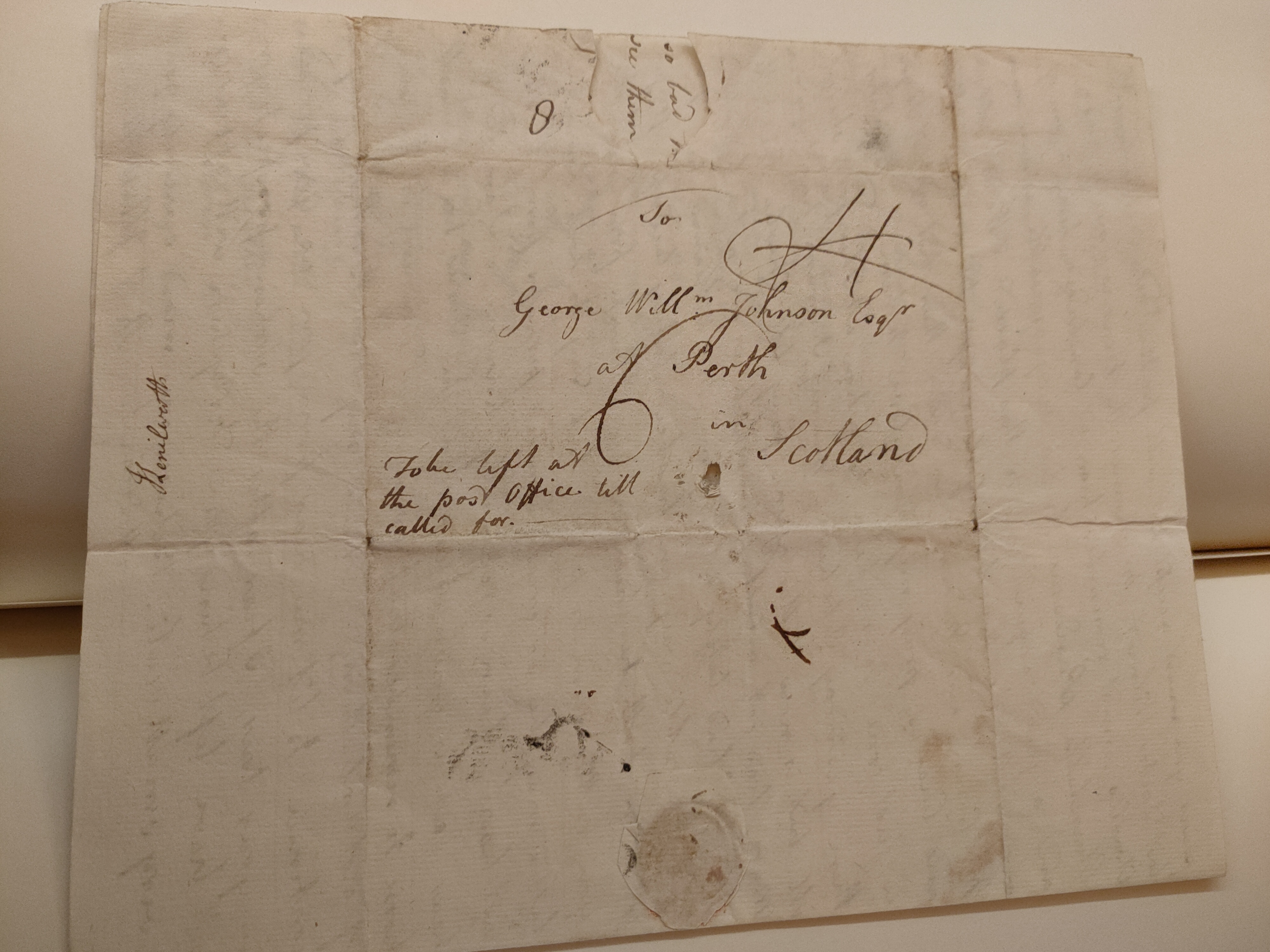 Image #4 of letter: Robert Augustus Johnson to George William Johnson, 24 July 1777