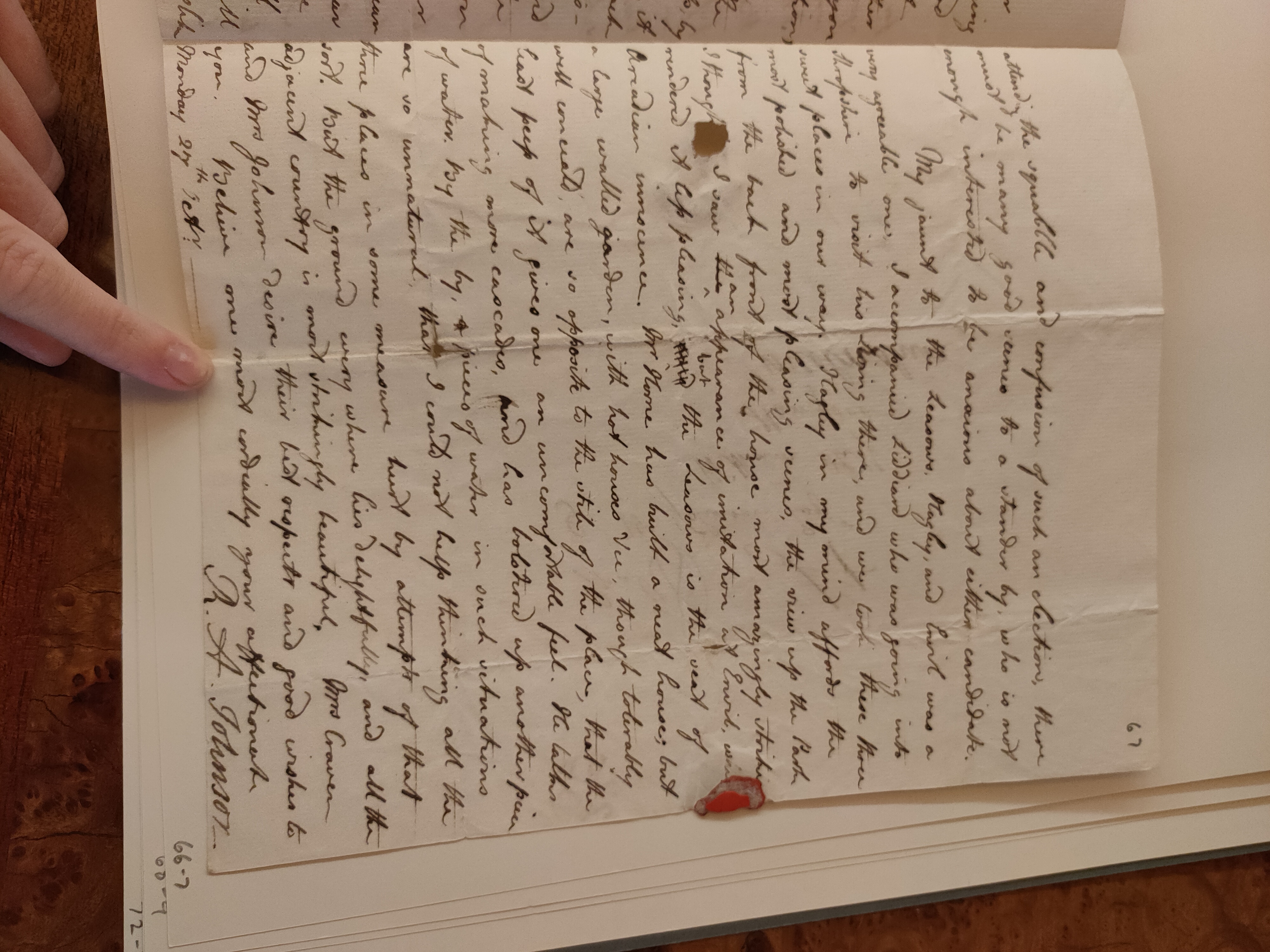 Image #3 of letter: Robert Augustus Johnson to George William Johnson, 27 September