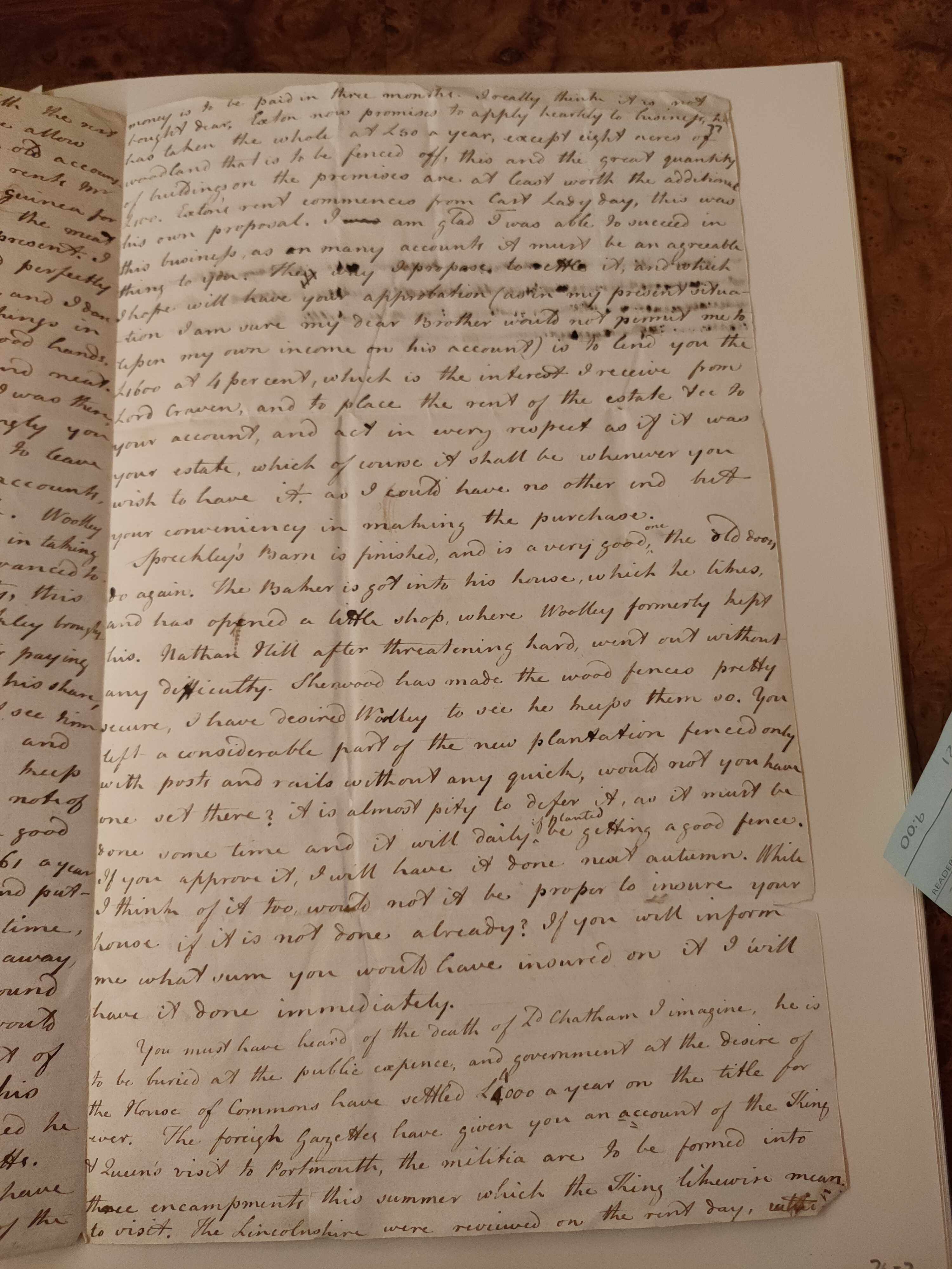 Image #3 of letter: Robert Augustus Johnson to George William Johnson, 26 May 1778