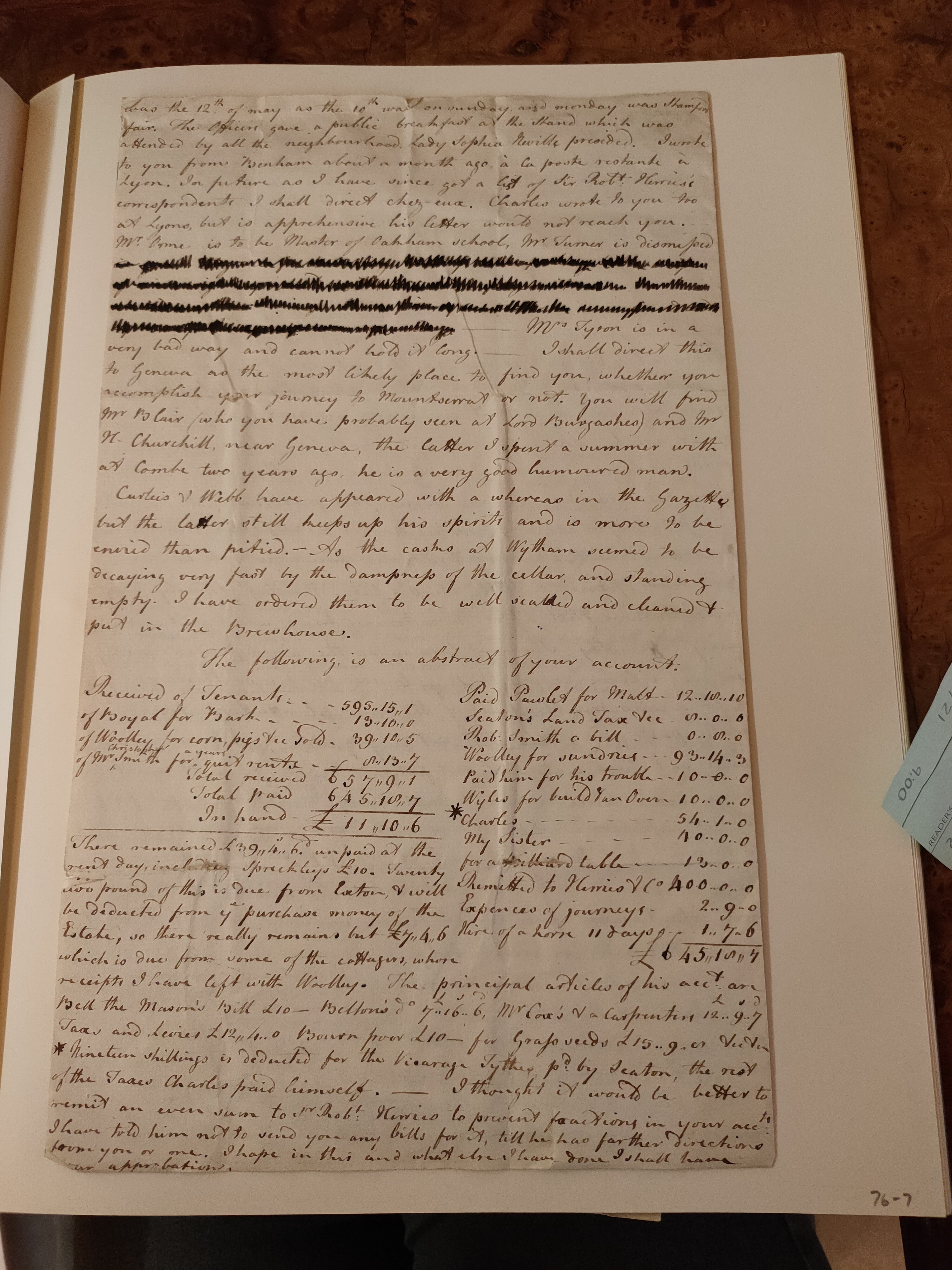 Image #4 of letter: Robert Augustus Johnson to George William Johnson, 26 May 1778