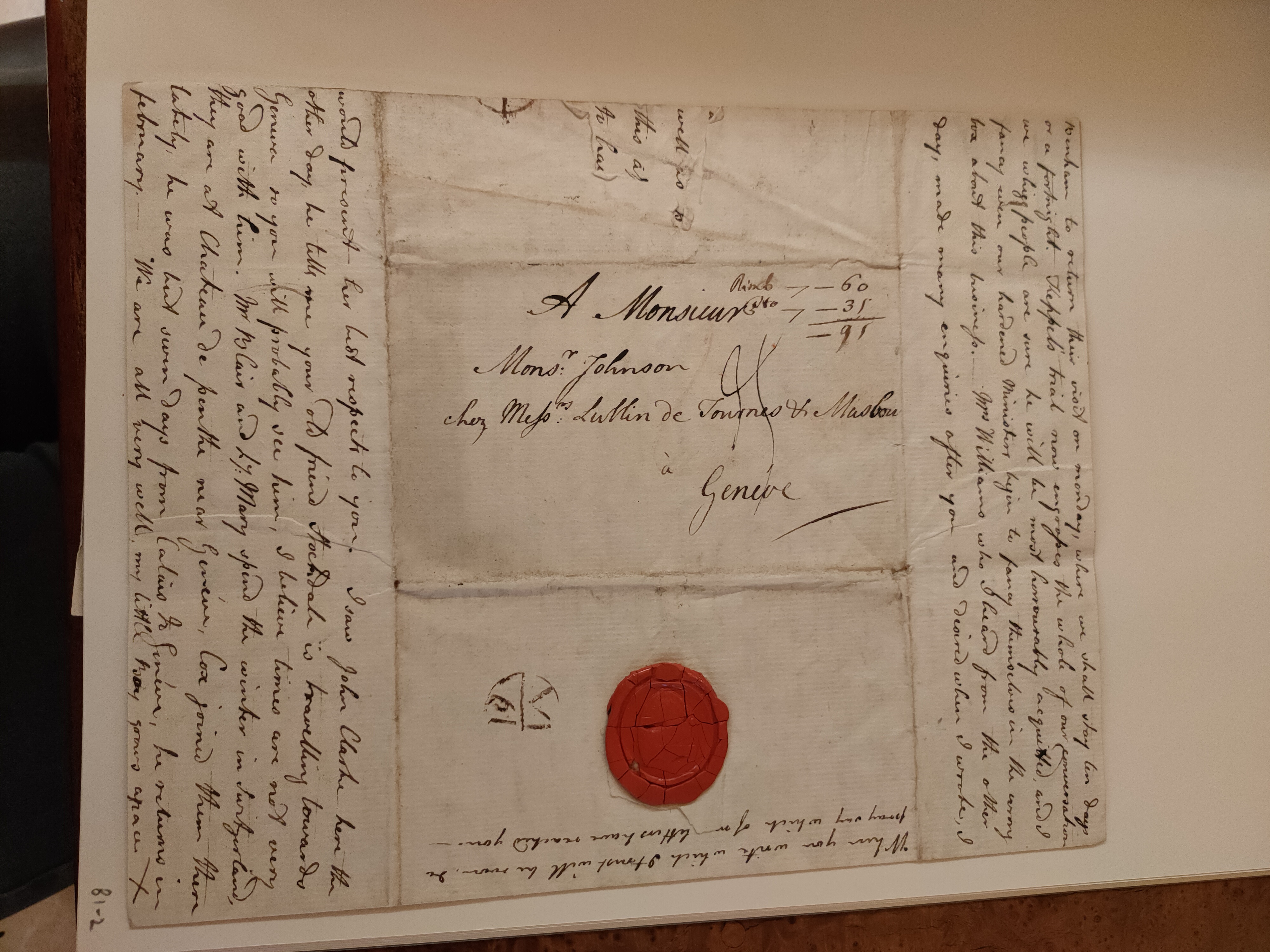 Image #4 of letter: Robert Augustus Johnson to George William Johnson, 14 January 1779