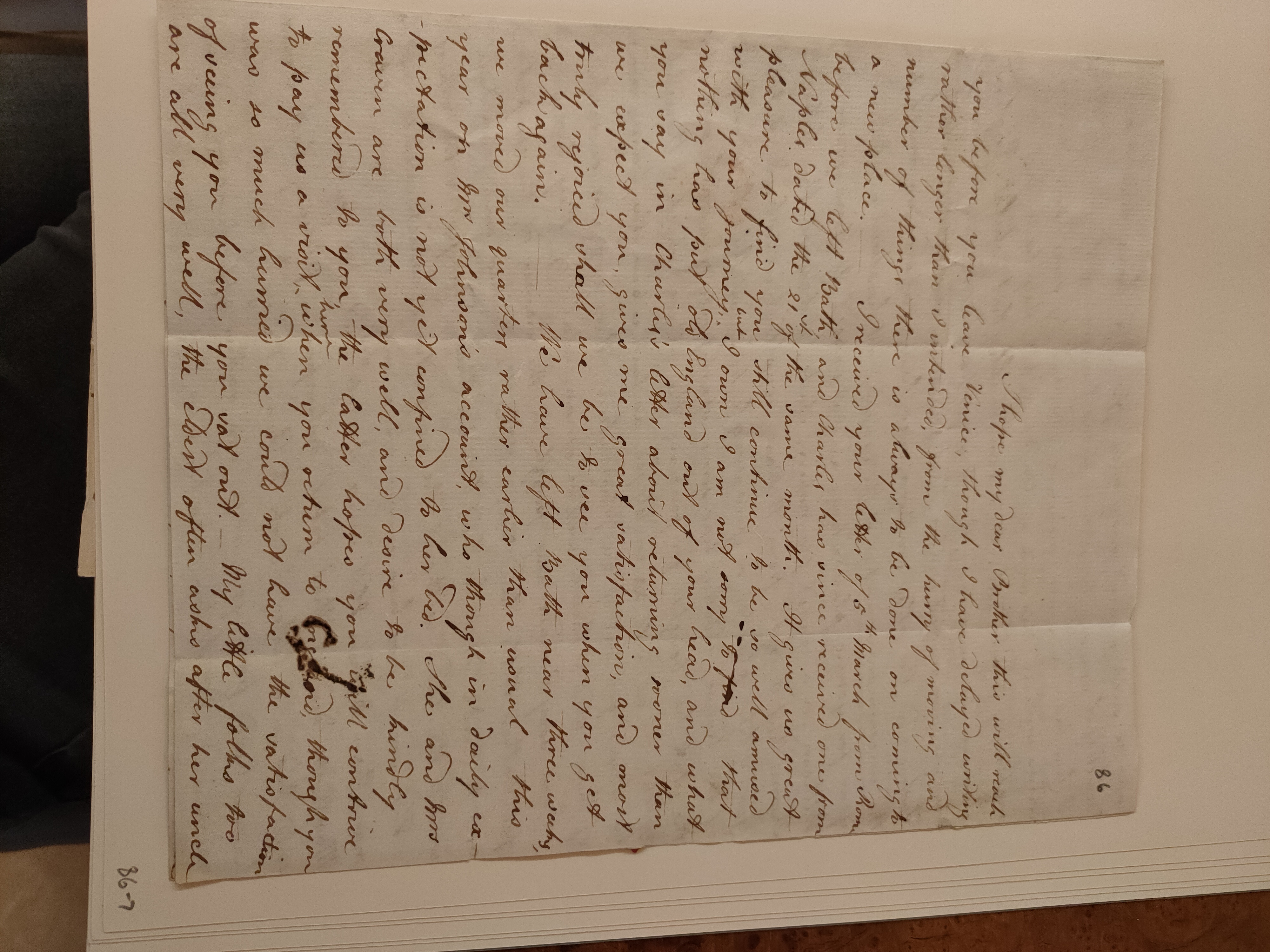 Image #1 of letter: Robert Augustus Johnson to George William Johnson, 3 May 1779