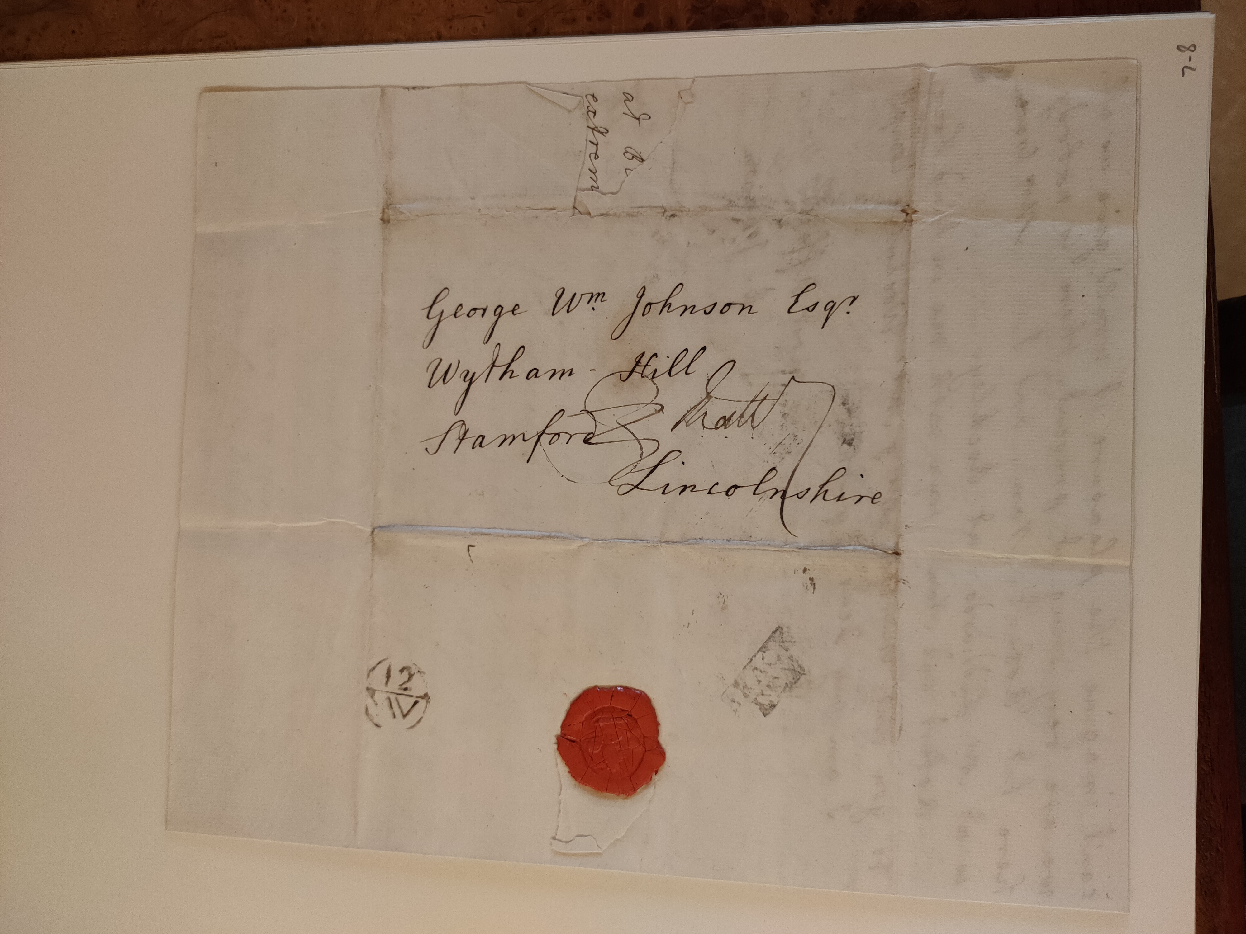 Image #4 of letter: Barbara Johnson to George William Johnson, 10 August 1773