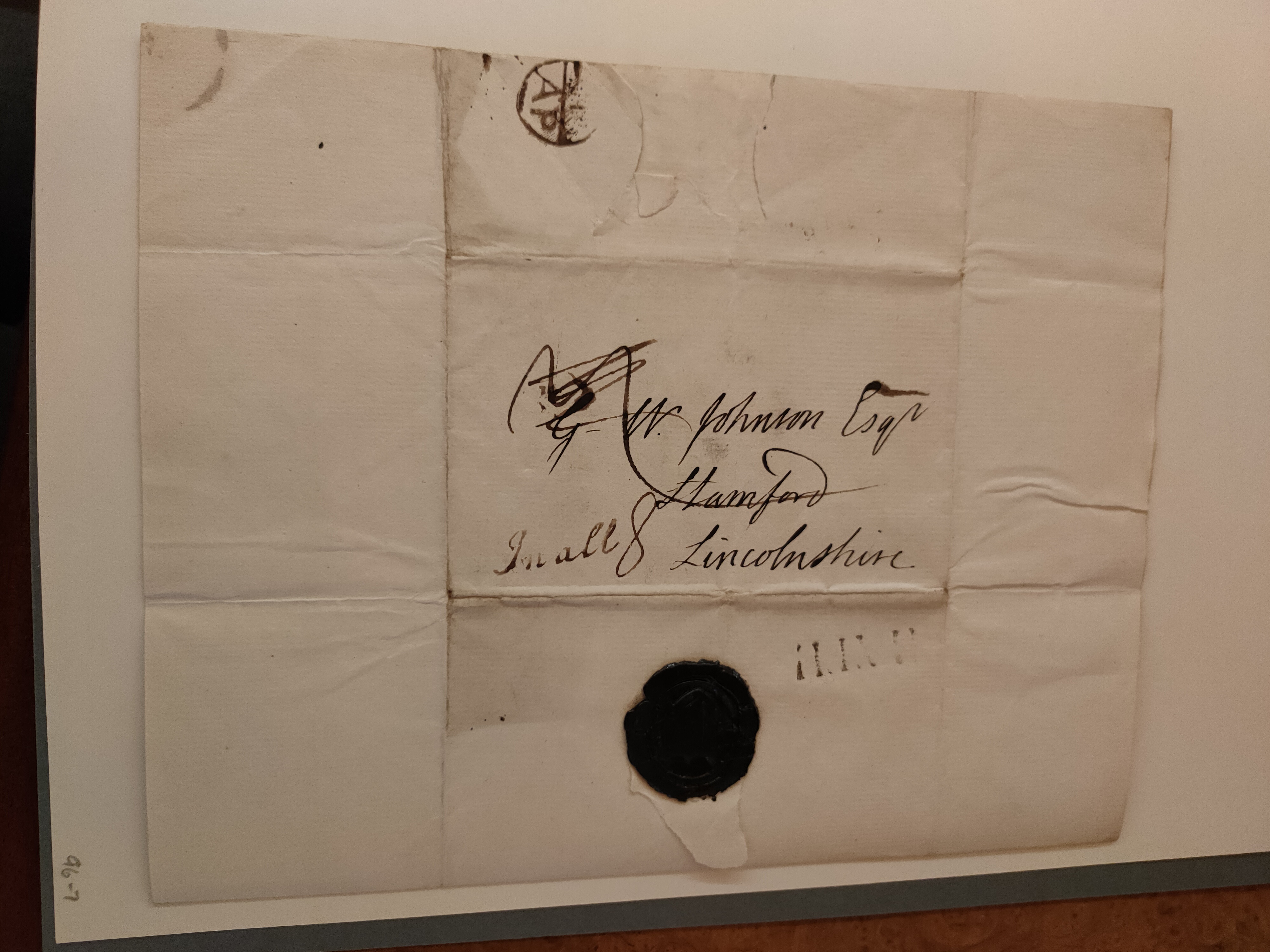 Image #2 of letter: Robert Augustus Johnson to George William Johnson, 30 March ?178-