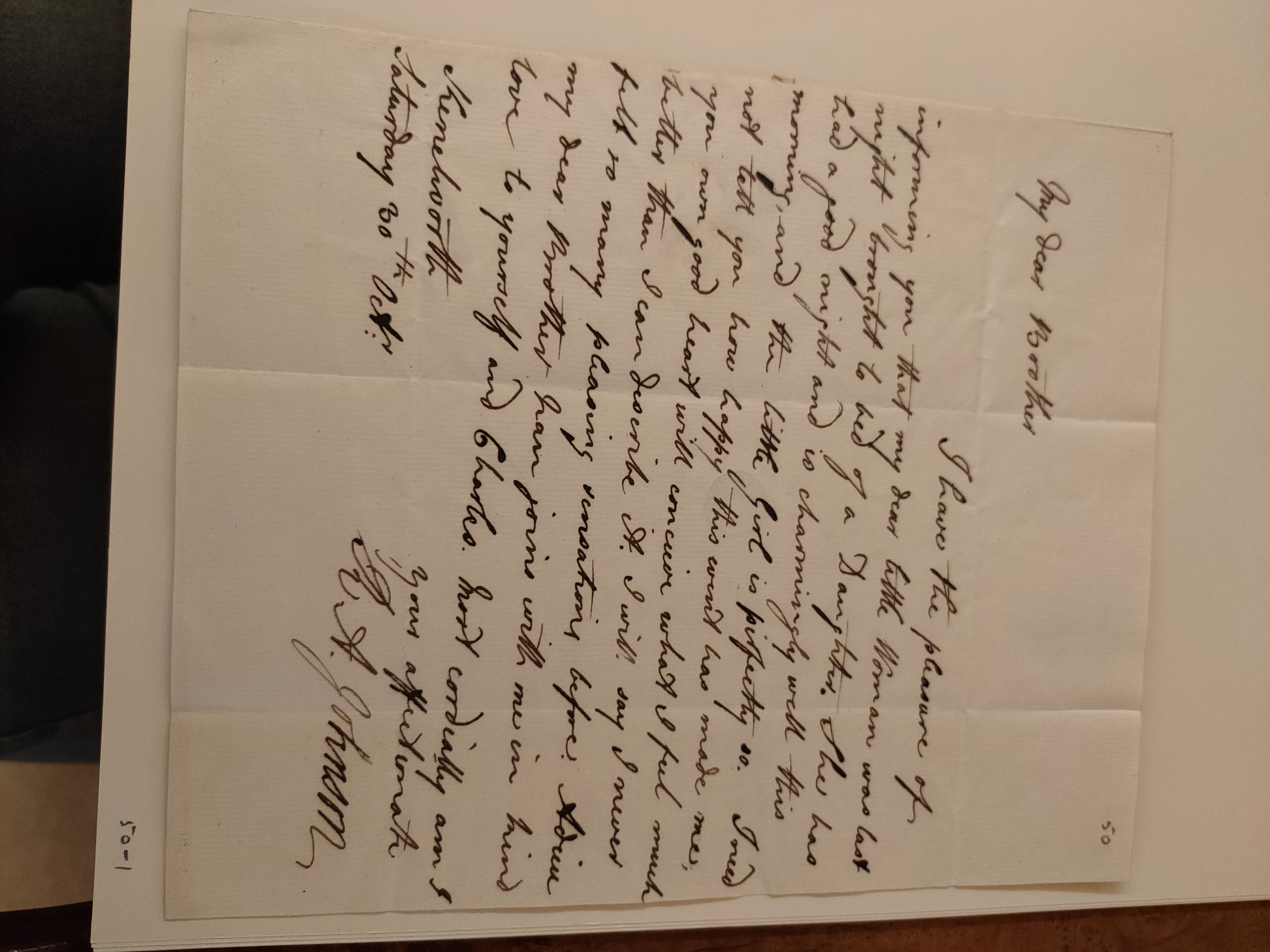 Image #1 of letter: Robert Augustus Johnson to George William Johnson, 30 October ?1772