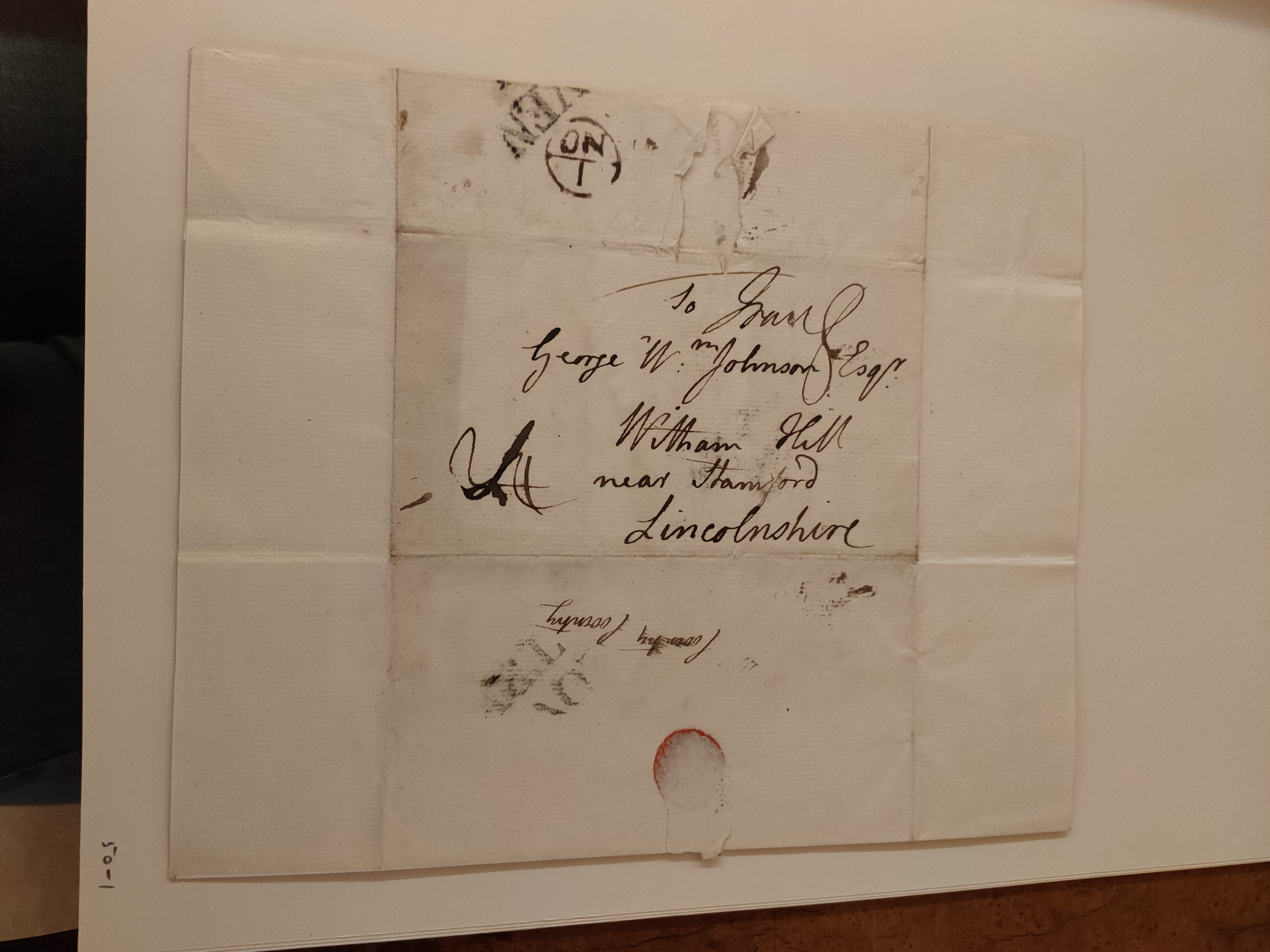 Image #2 of letter: Robert Augustus Johnson to George William Johnson, 30 October ?1772