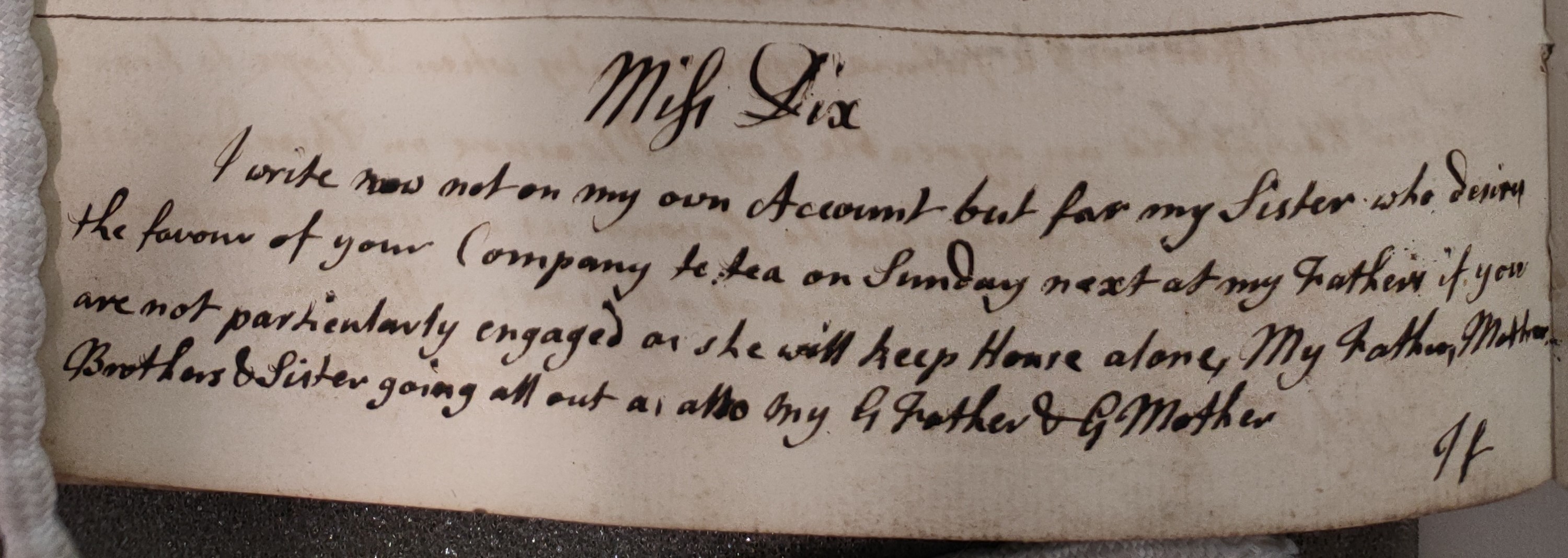 Image #1 of letter: Edward Baker to Polly Dix, 18 June [?]