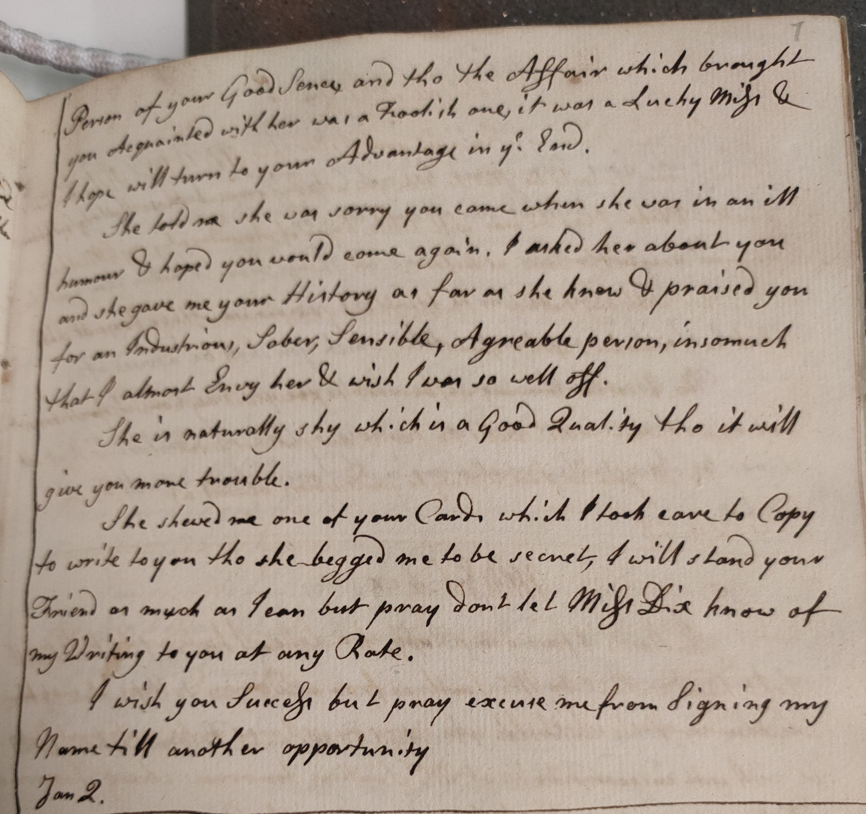 Image #2 of letter: Edward Baker to Polly Dix, 2 January 1779