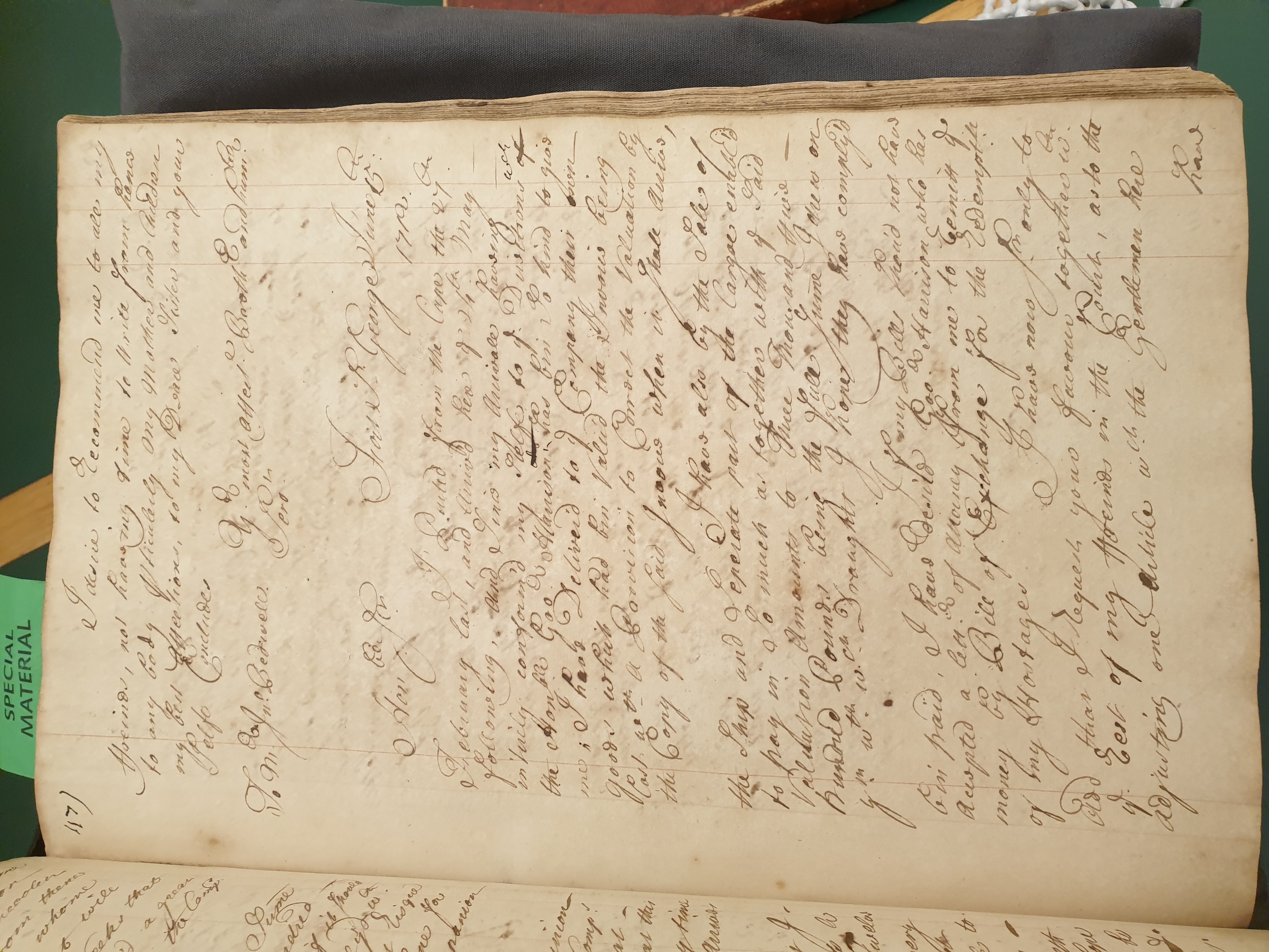Image #1 of letter: Joseph Collet to John Bedwell, 15 June 1712